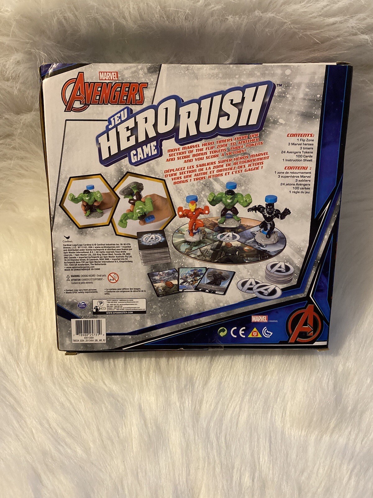 Marvel Avengers Jeu Hero Rush Lids Kids Board Game