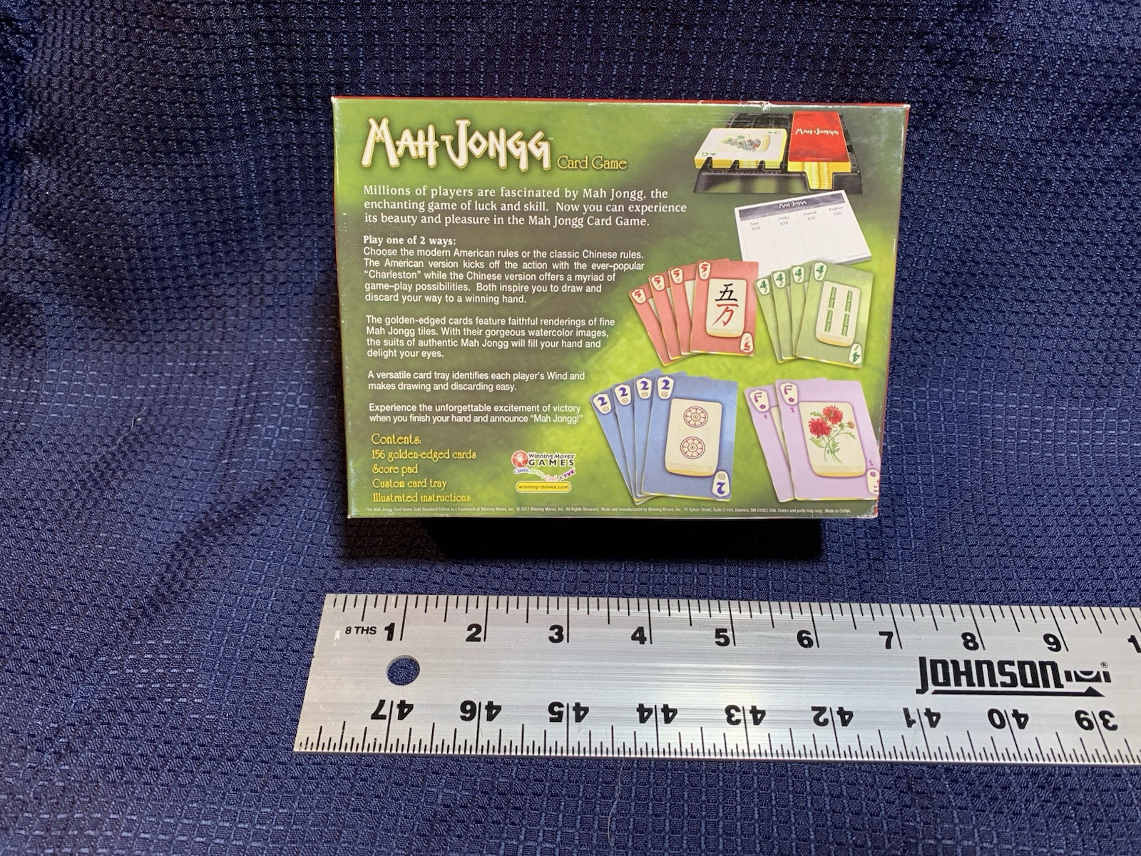 2011 Mah Jongg Card Game – Chinese Gold Standard Edition -Complete Free Shipping
