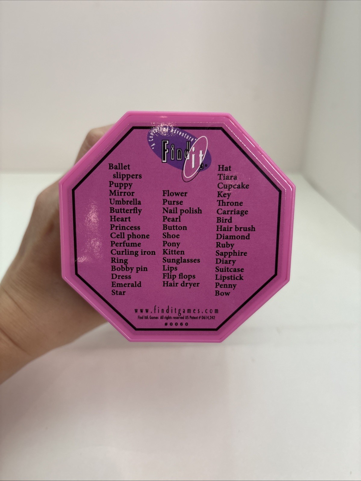 Contained Adventure Find It Glitz & Glamour Search And Find Game Tube Pink