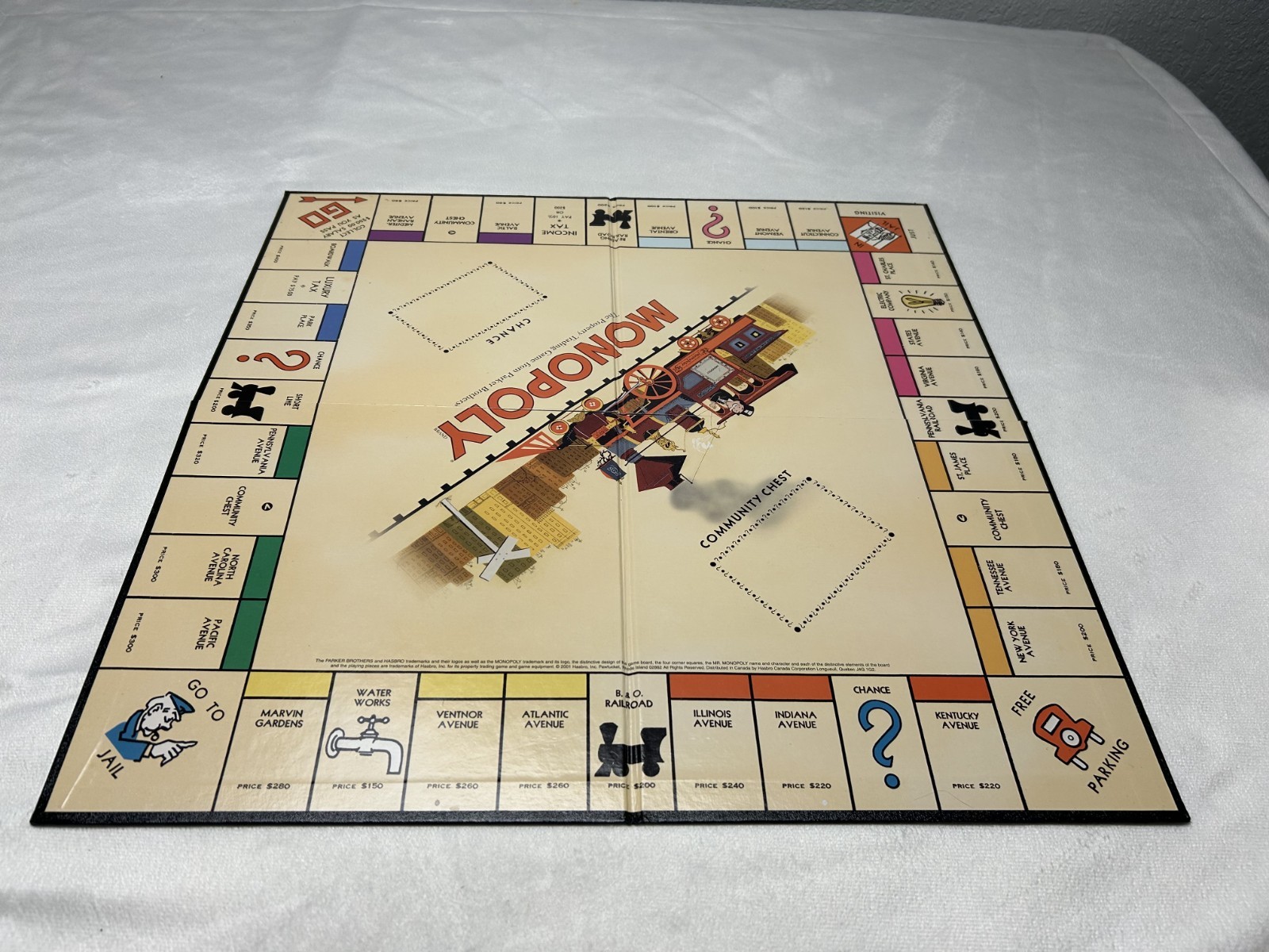 Hasbro Monopoly Nostalgia Edition 2001 Parker Brothers Wooden Board Game