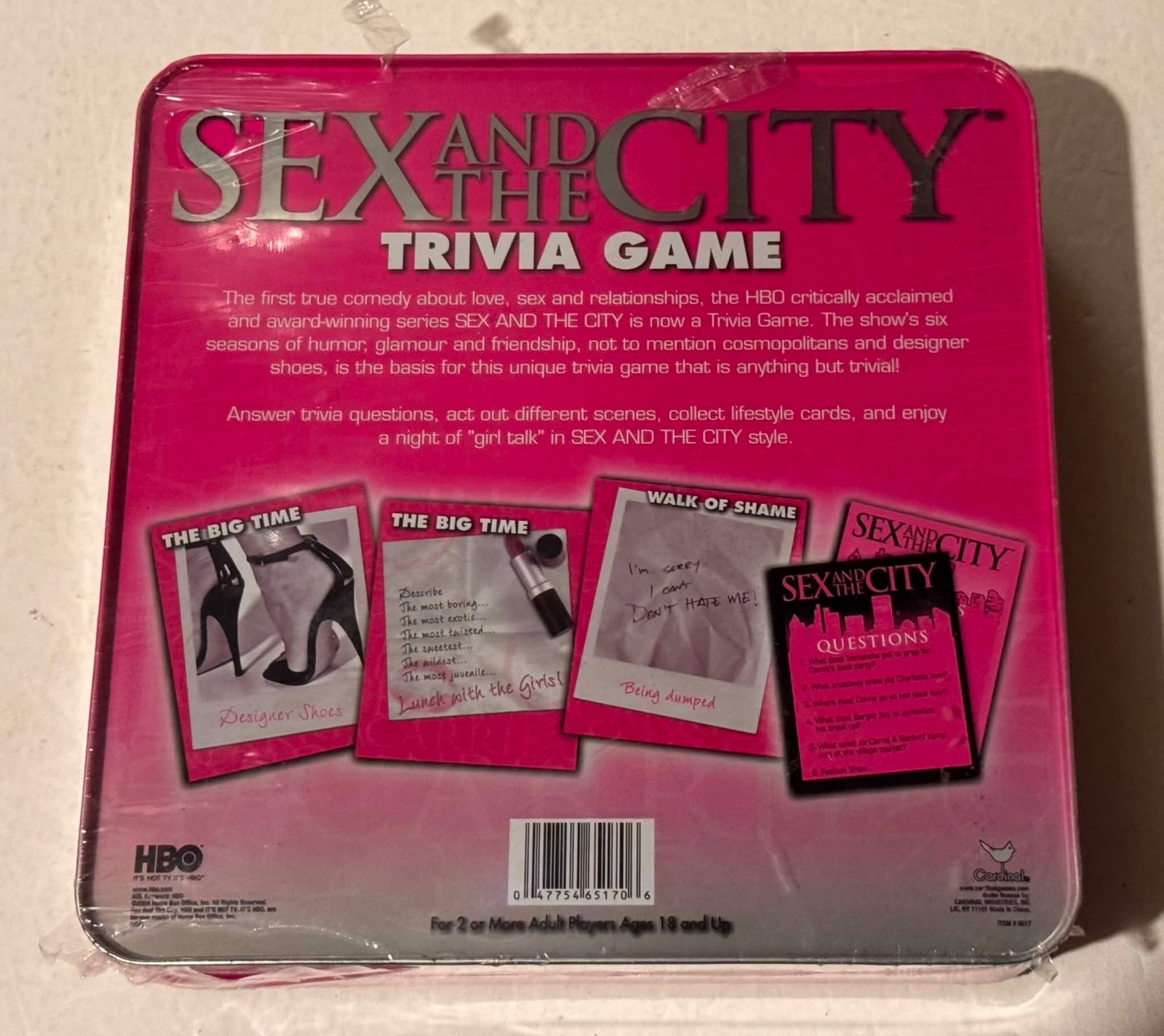 Sex and the City Trivia Game Tin HBO 2004 New & Sealed free shipping