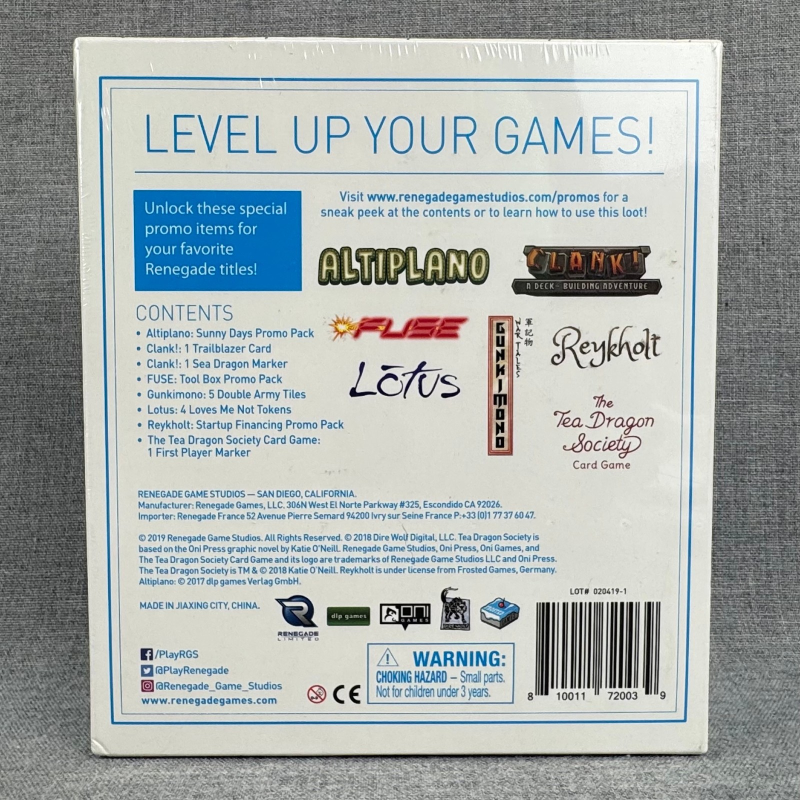 Level Up Loot One Sealed 2019 Renegade Tea Dragon Society Clank Promo