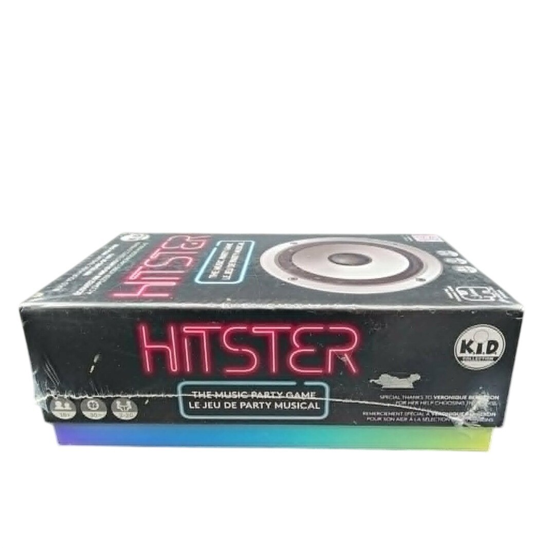 Jumbo Hitster Music Party Game Black Neon Retro Spotify Trivia Card Game New