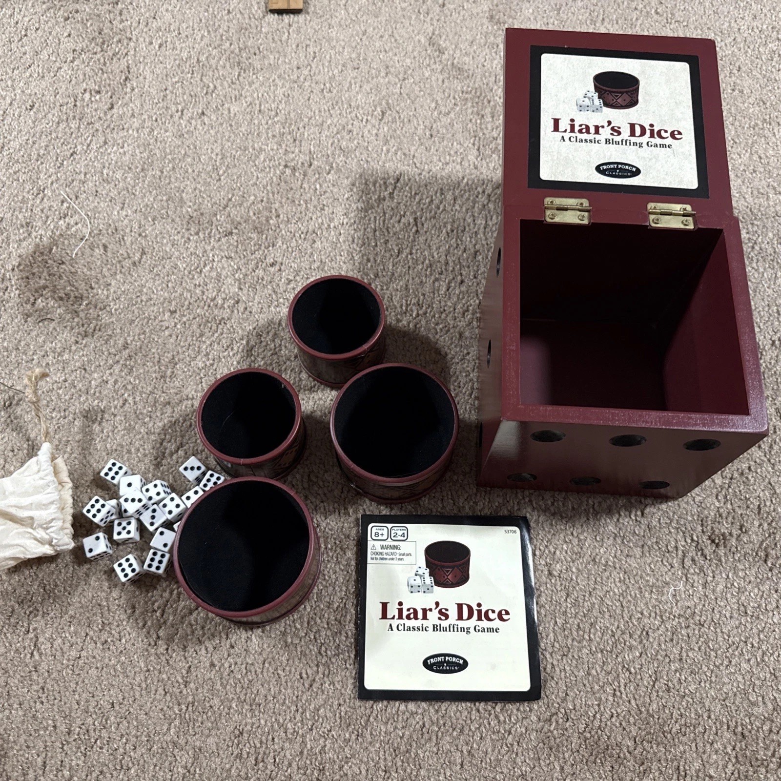 Front Porch Classic Liar’s Dice A Classic Bluffing Game