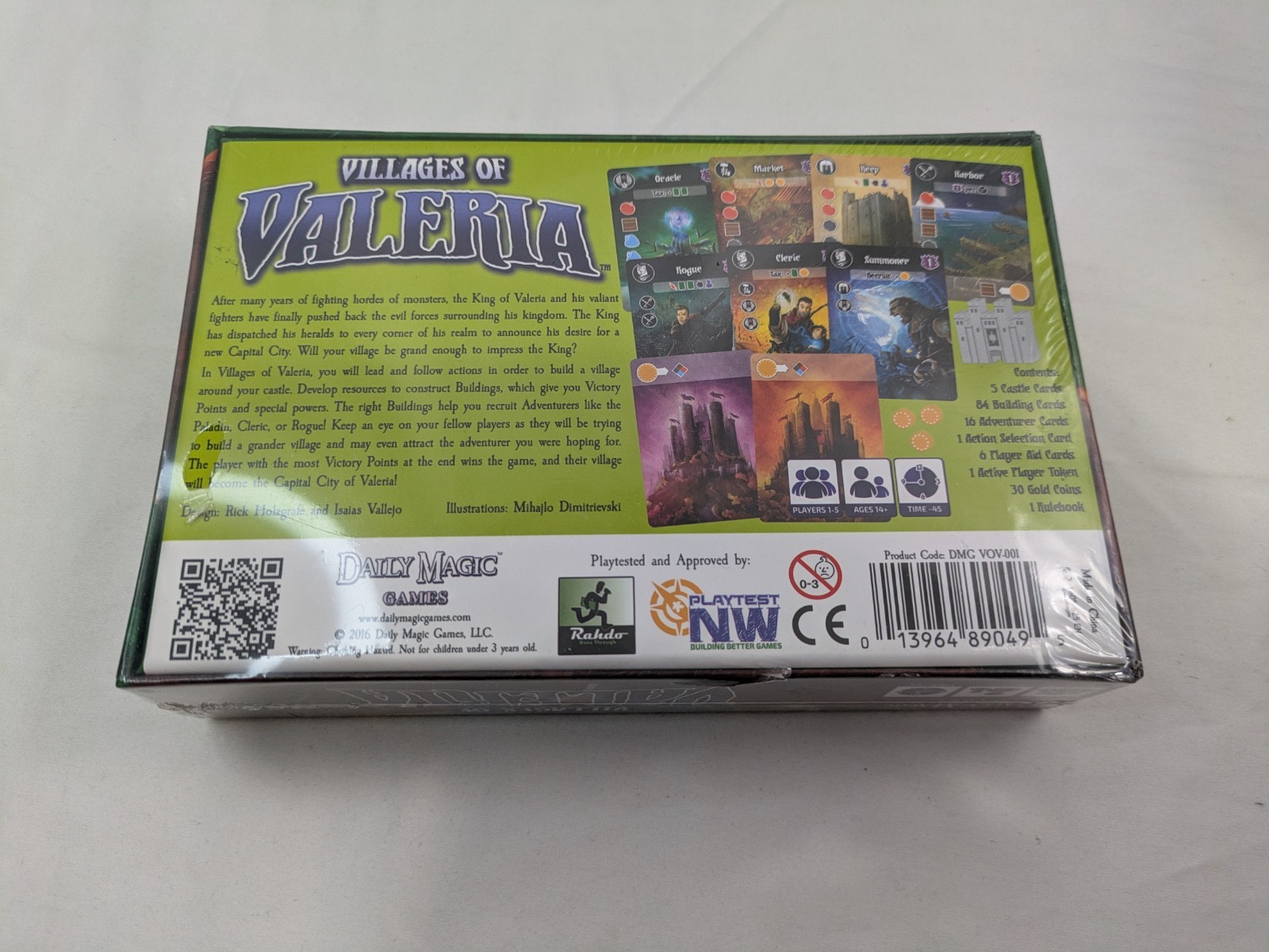 Villages of Valeria Card Game by Daily Magic Games Strategy New