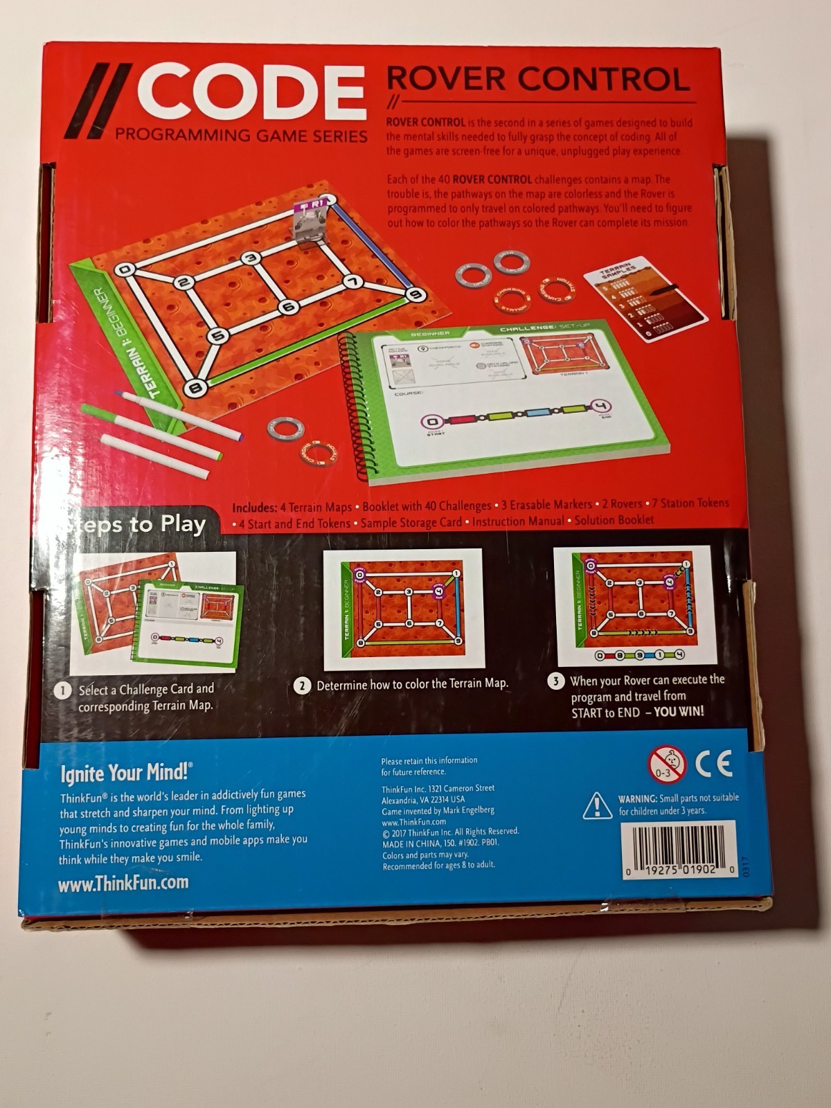 ThinkFun Code Programming Game Series Rover Control Coding Game Sealed