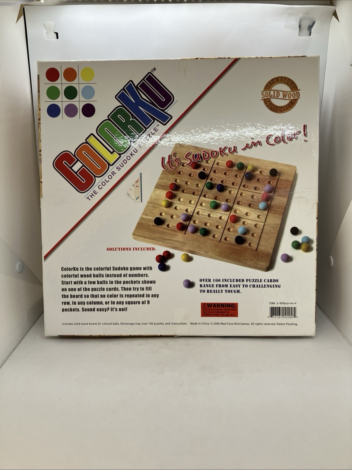 Colorku: The Color Sudoku Puzzle Plus Puzzle Cards 2006