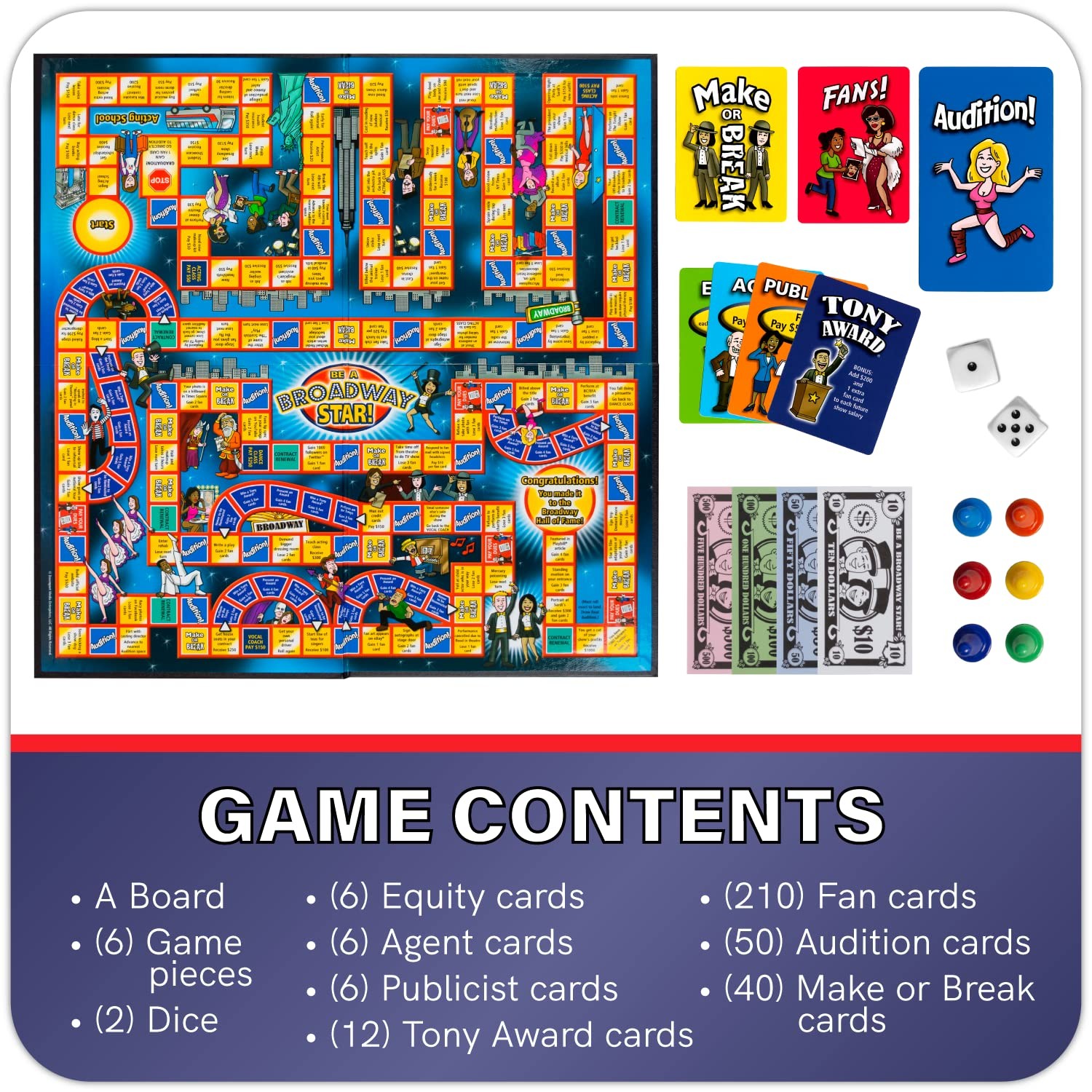 BE A BROADWAY STAR! – The Classic Theater and Musical Trivia Board Game That …