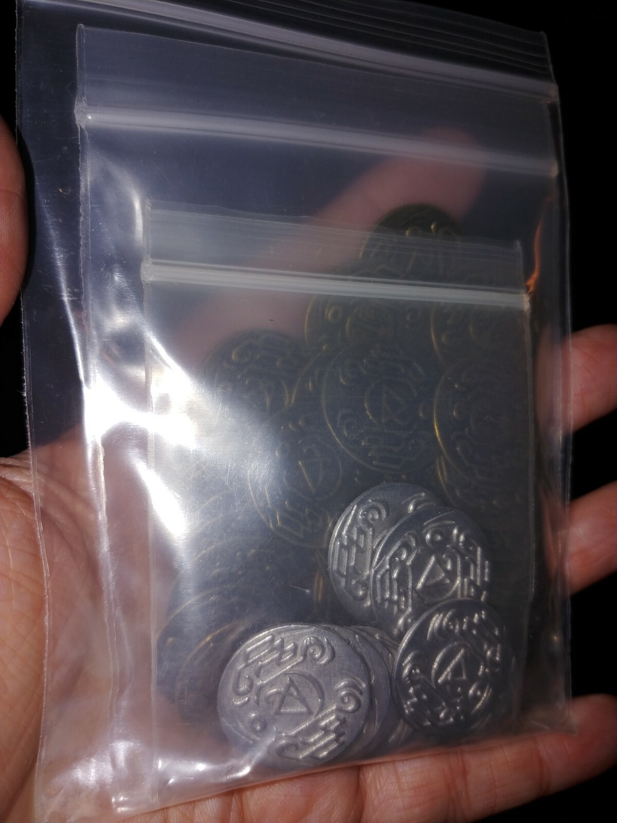 Near and Far: Metal Coins Kickstarter Rare Promo Set – Red Raven Games – NEW!