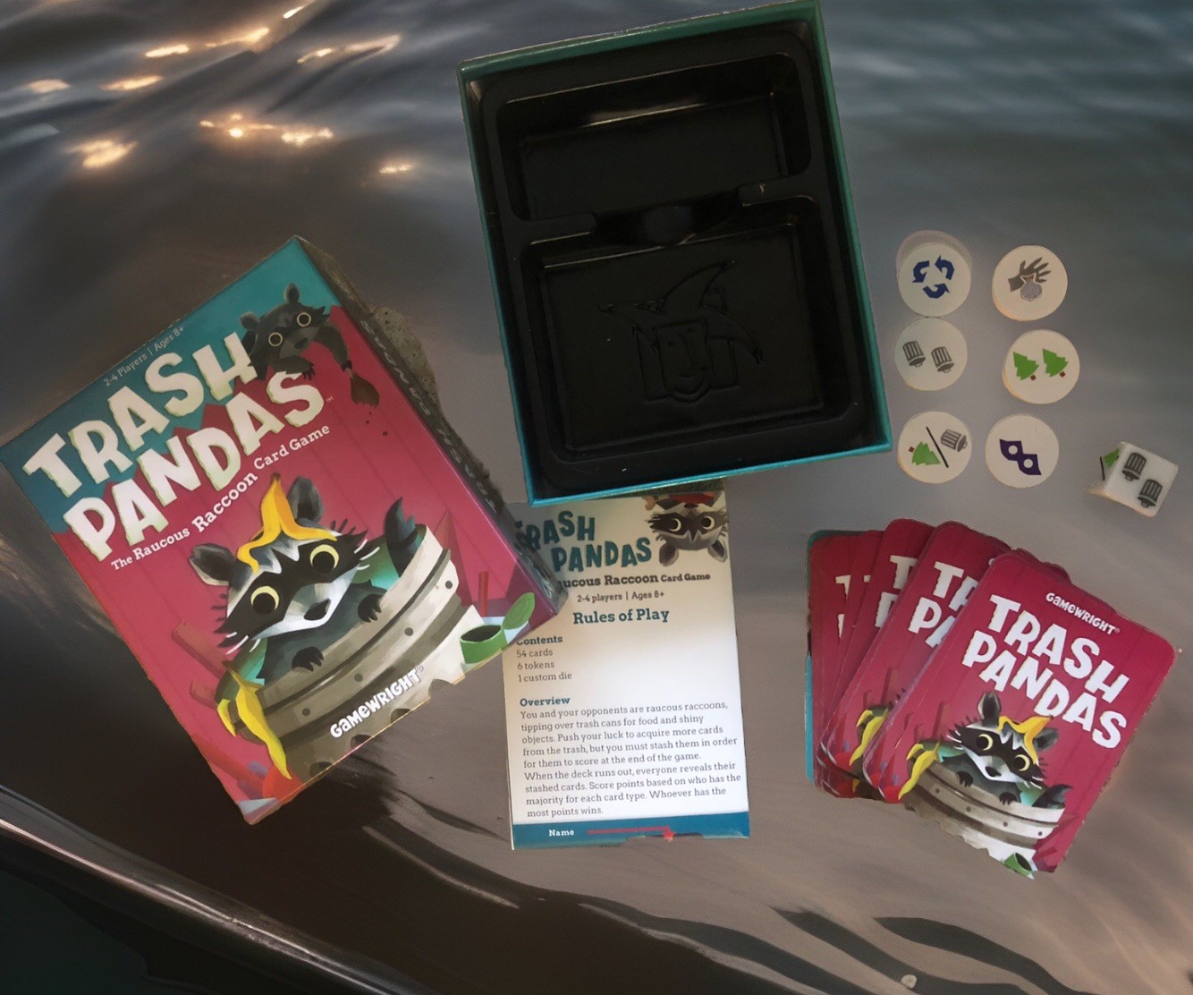 Trash Pandas The Raucous Raccoon Family Card Game Gamewright 2-4 Player Complete