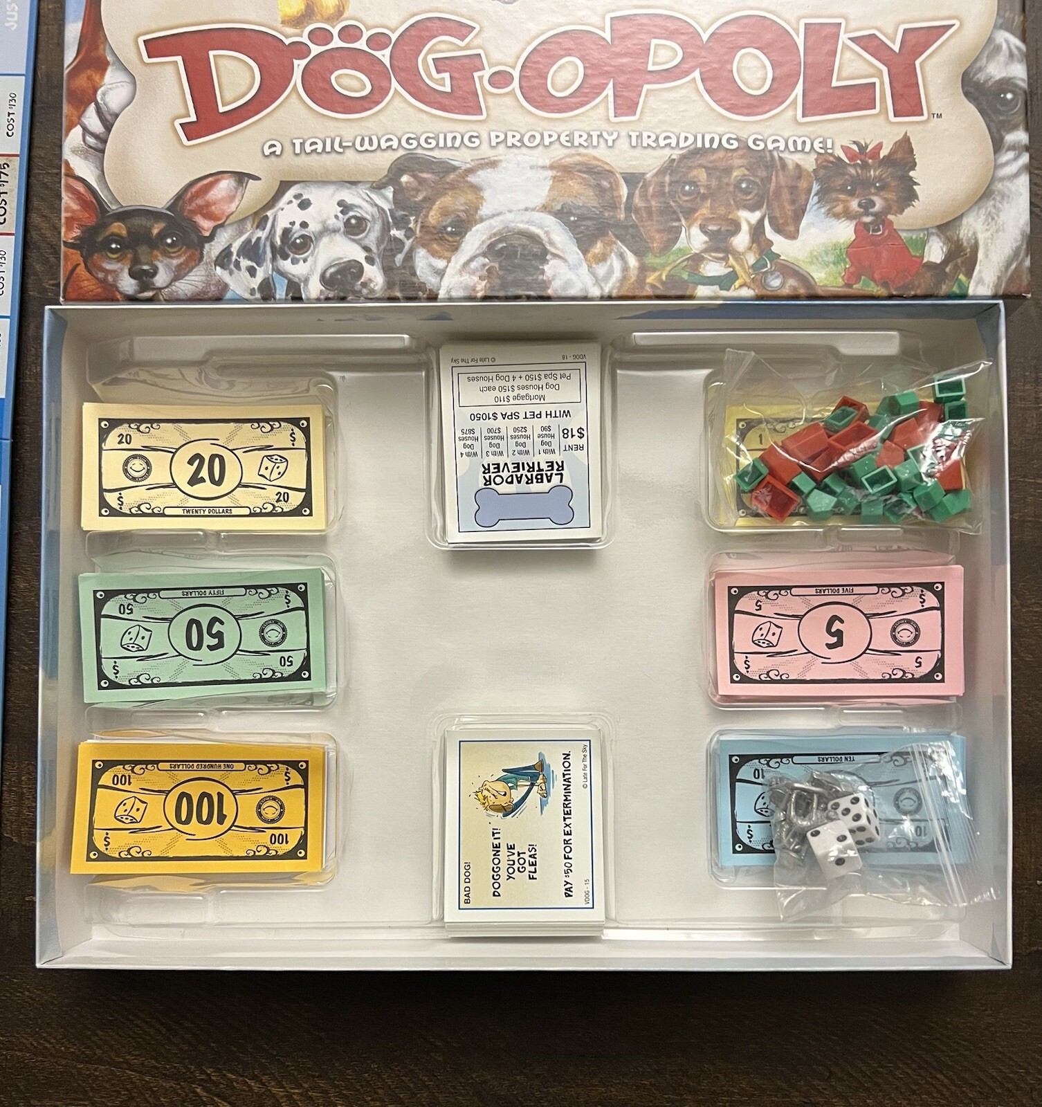 Late for the Sky “Dog-opoly” Monopoly Property Trading Board Game Complete