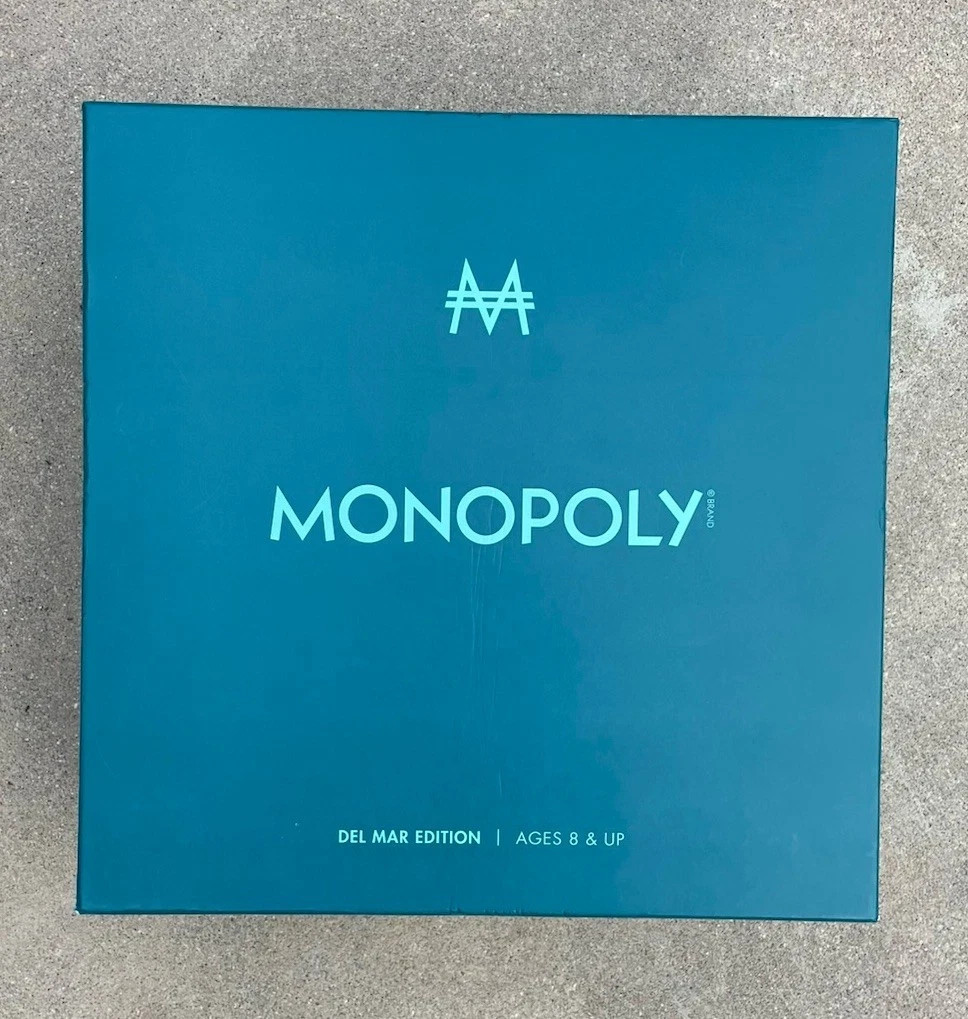 WS Game Company MONOPOLY Del Mar Shagreen Edition Luxury Board Game Brand New