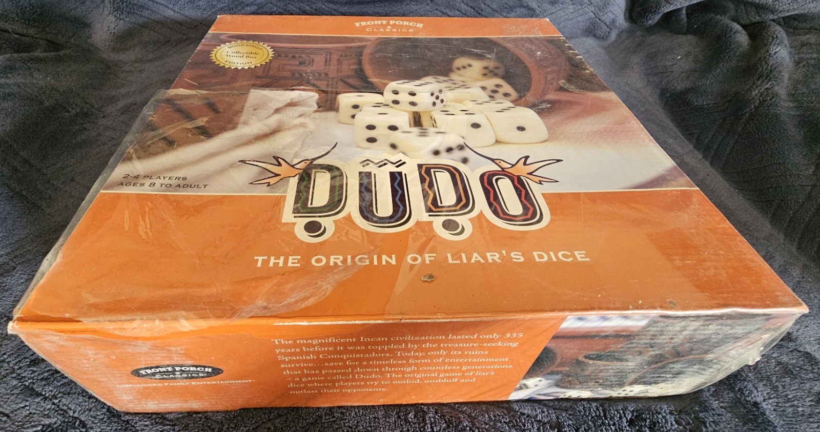 Front Porch Classics – DUDO The Origin of Liar’s Dice Bookshelf Collectible NEW