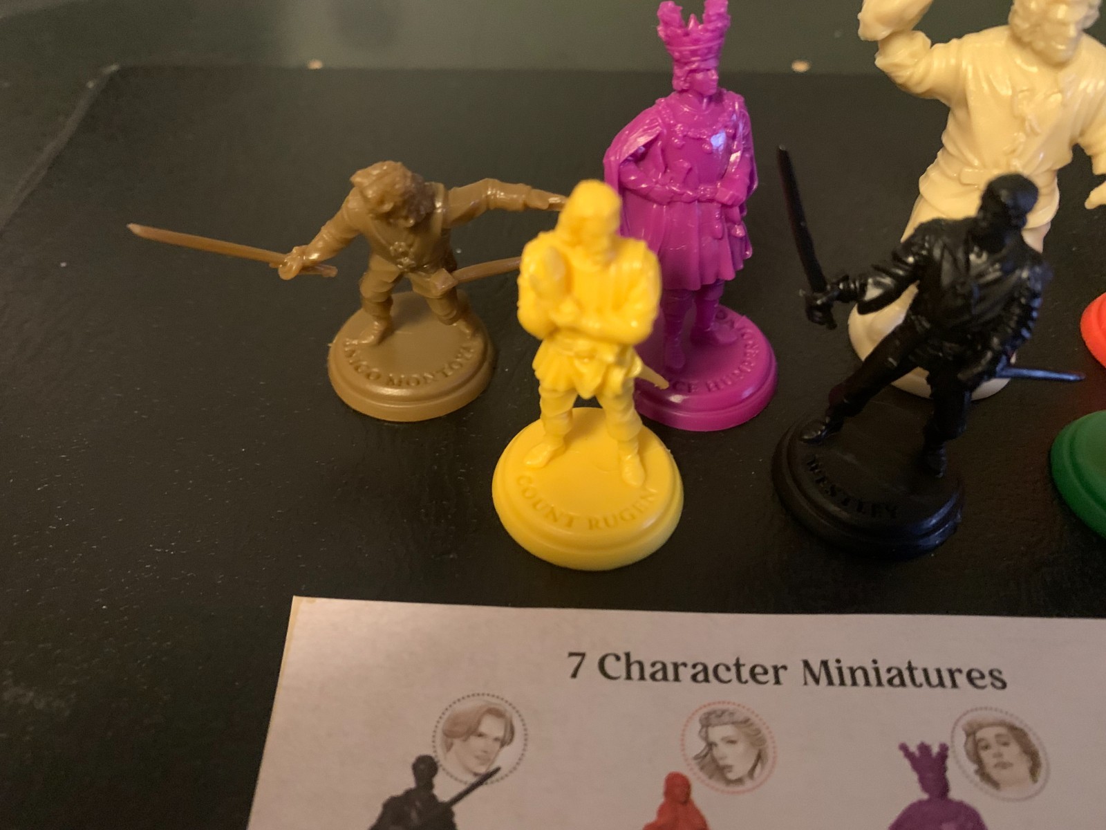 The Princess Bride CHARACTER MINIATURES Lot of 7 RAVENSBURGER Free Shipping