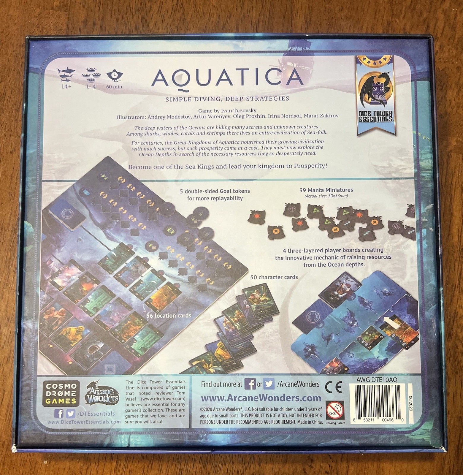 SEALED Aquatica Strategy Board Game by Arcane Wonders & Ivan Tuzovsky
