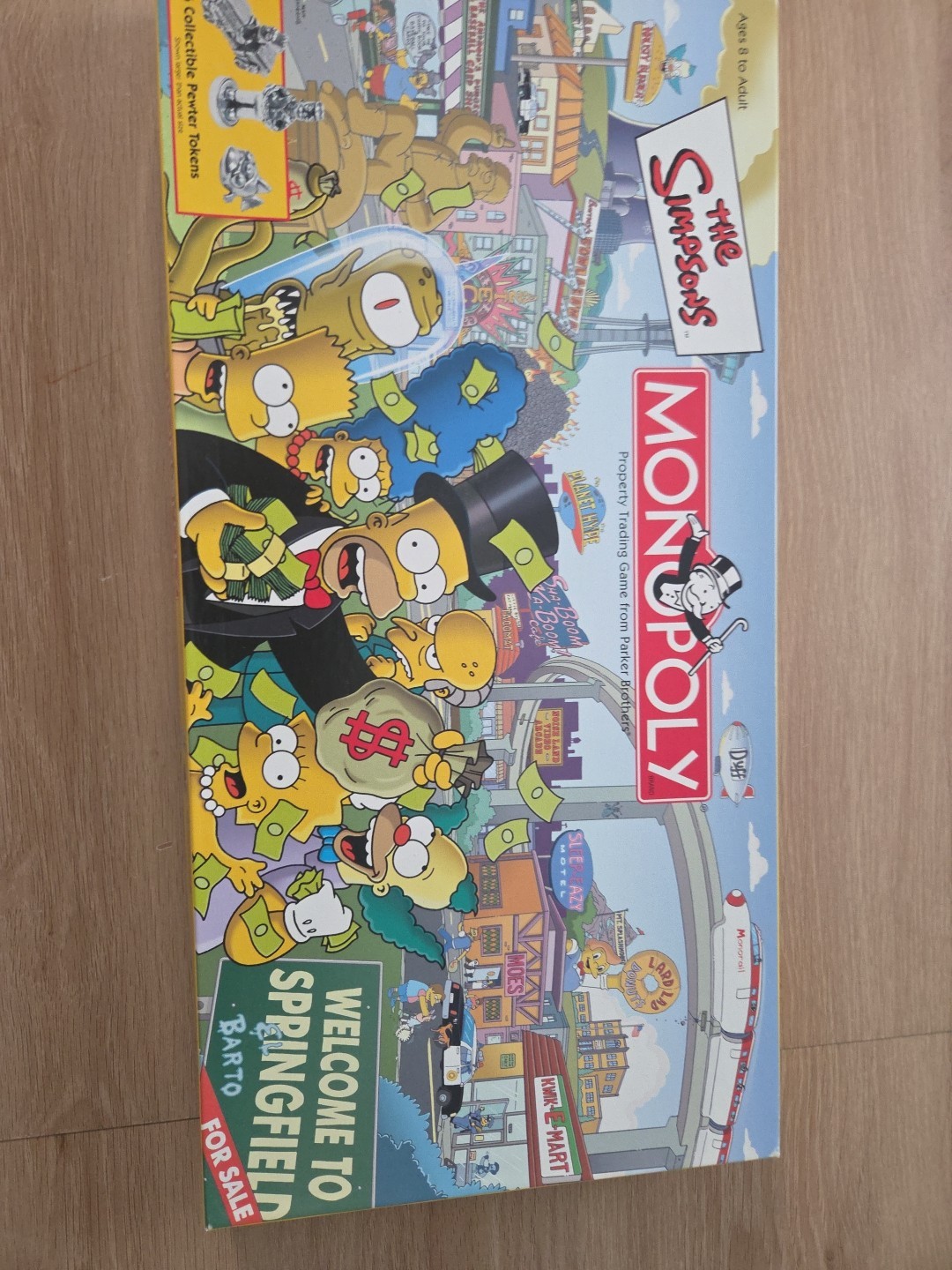 2001 Simpsons Monopoly Board Game Complete + original Instructions Collector Set