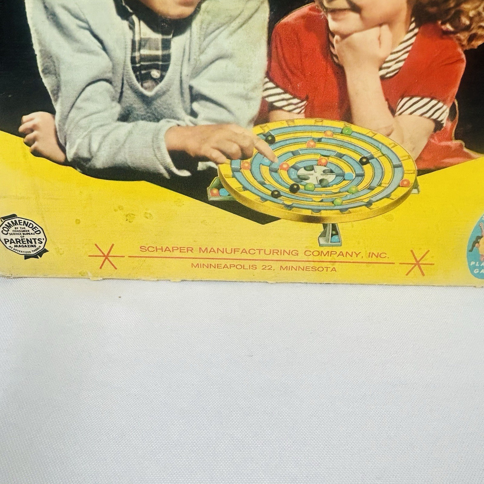Stadium Checkers Game by Schaper 5x Black, Green Yellow. 3 Orange