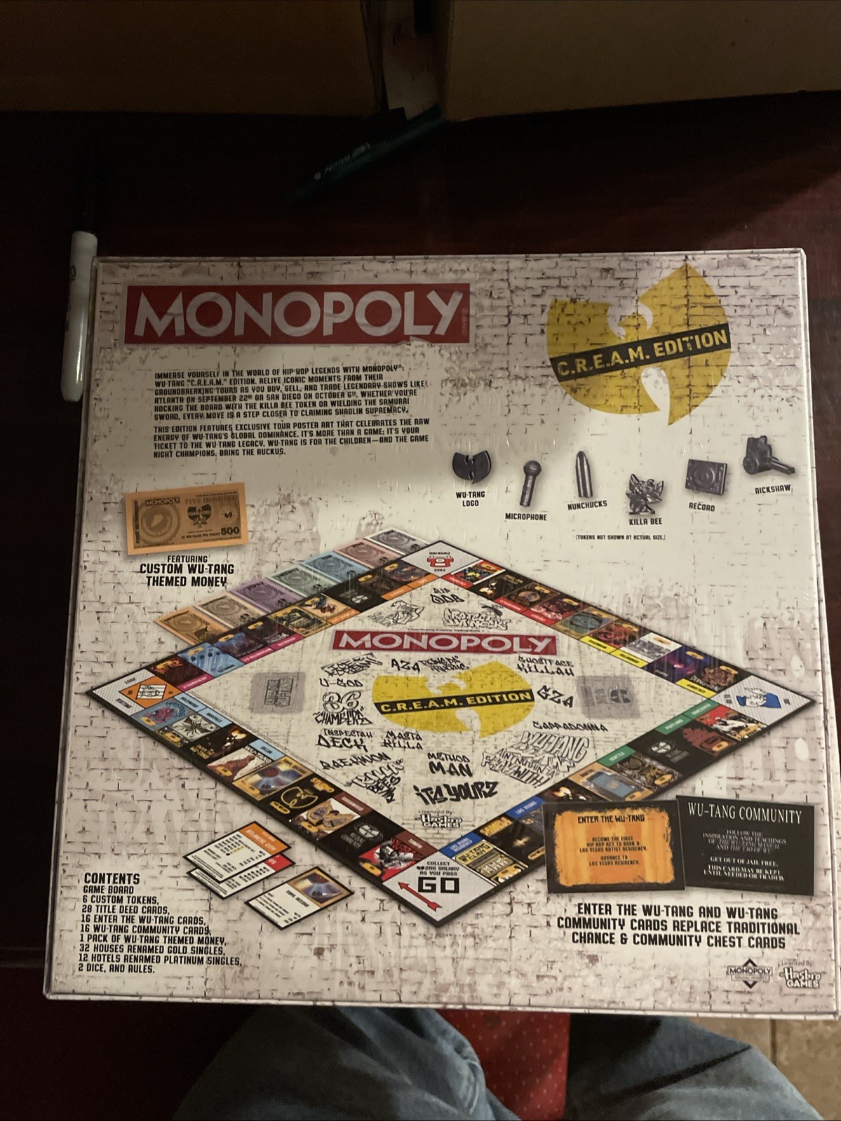 💥 WU TANG: OFFICIAL MONOPOLY® Board Game LIMITED EDITION SOLDOUT🆕️☑️ SHIPS NOW