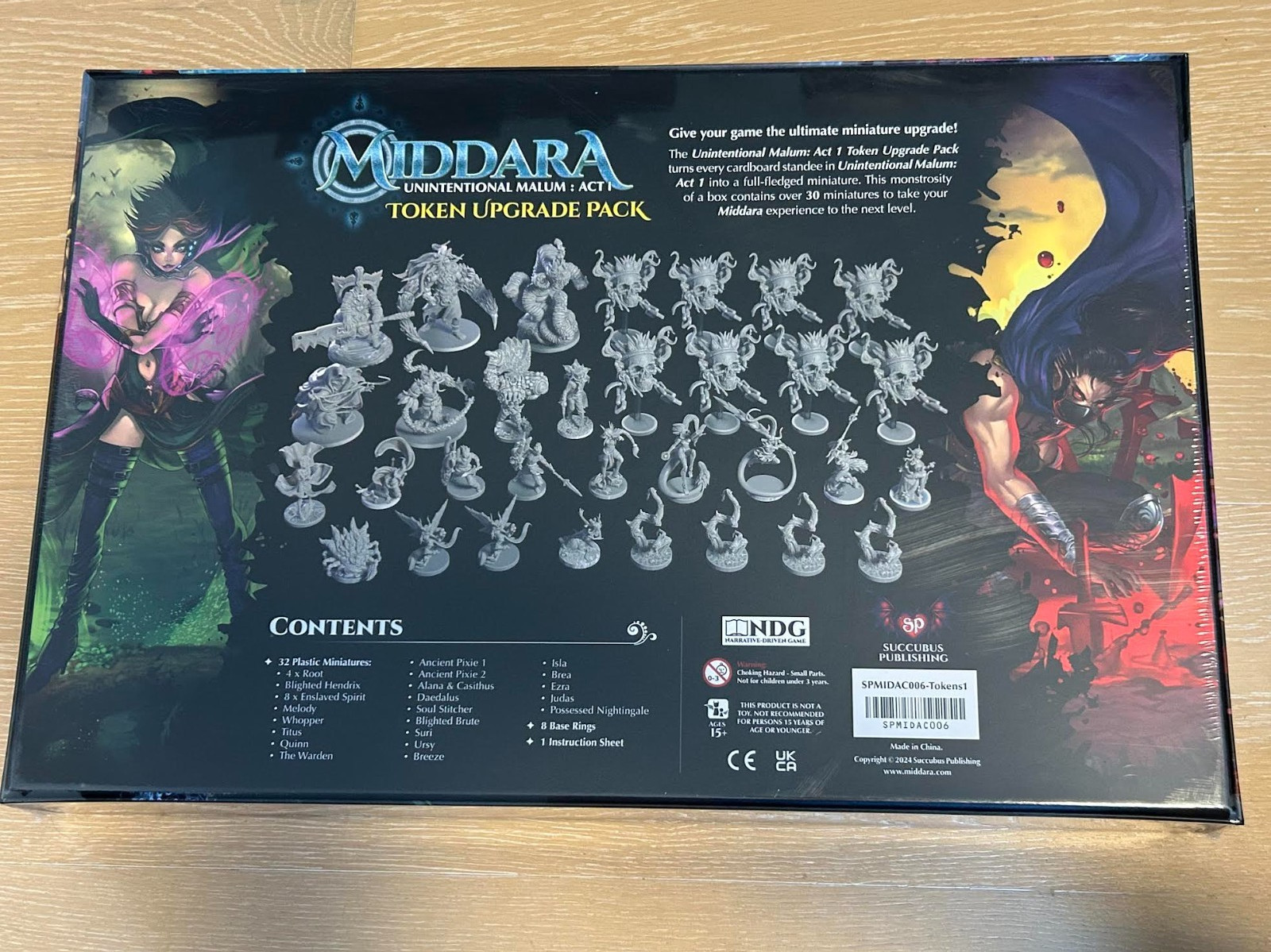 Middara Unintentional Malum Act 1 Token Upgrade Pack. NEW + SEALED Free Shipping