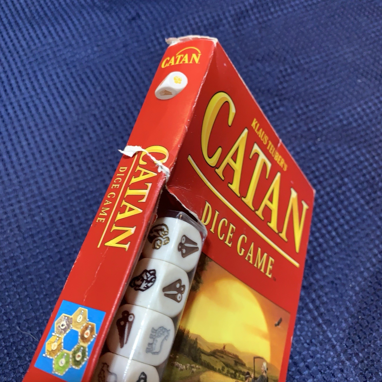 CATAN Dice Game 100% COMPLETE Mayfair Games 3124 Klaus Teuber Free Shipping