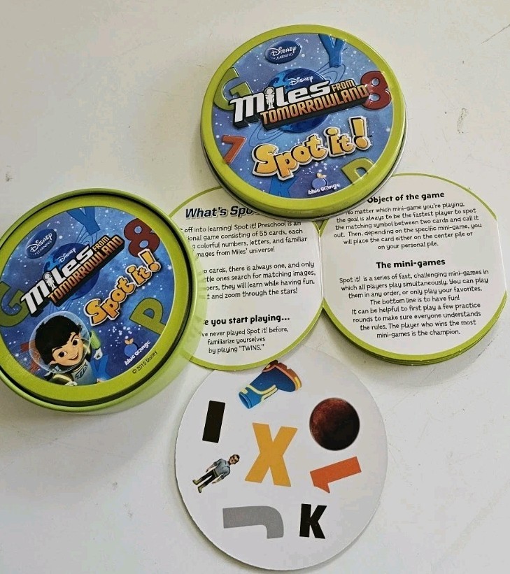 Spot It! Disney Miles From Tomorrowland Matching Card Game Ages 3