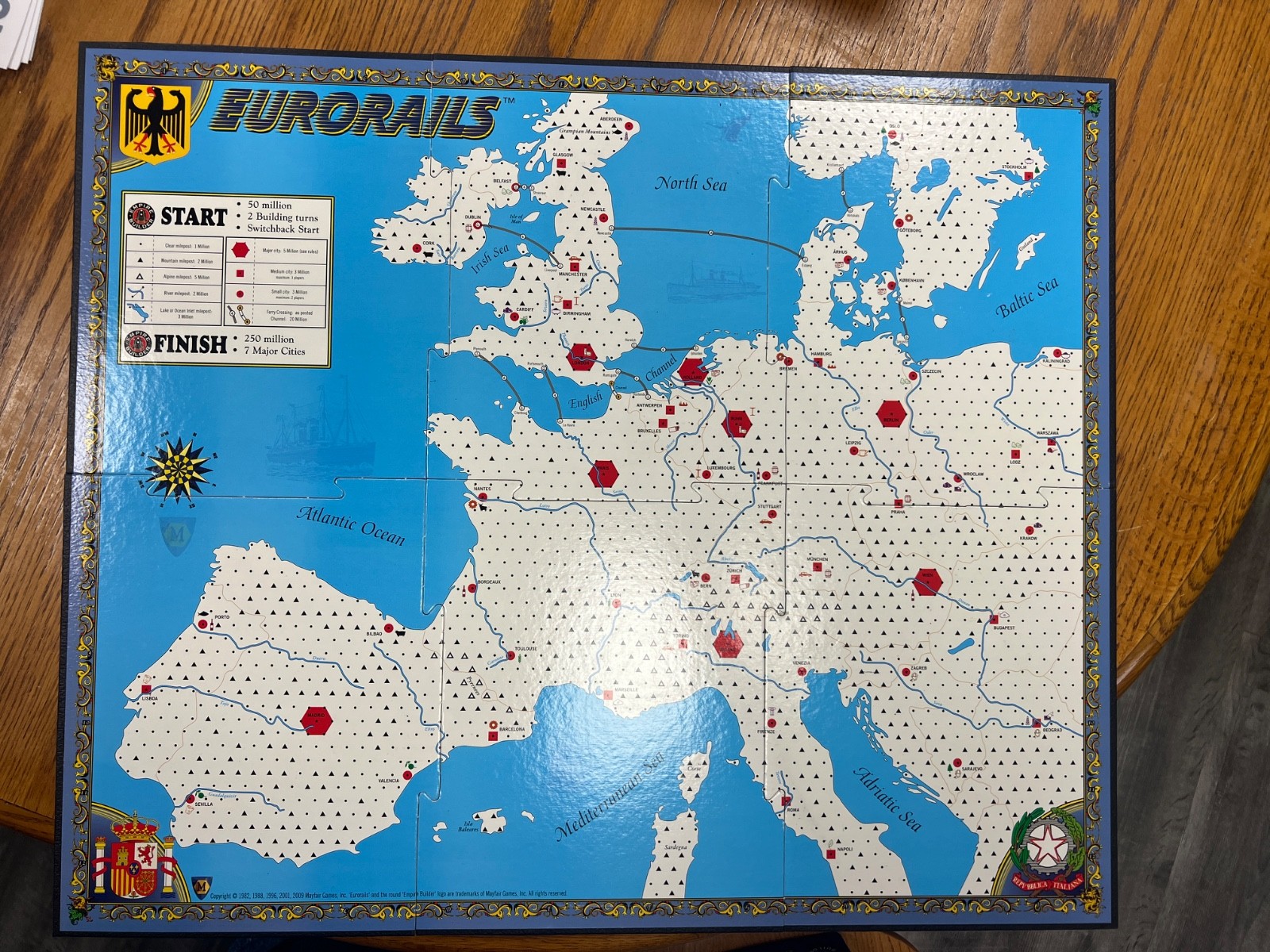 Eurorails Board Game -epic railroading in Europe