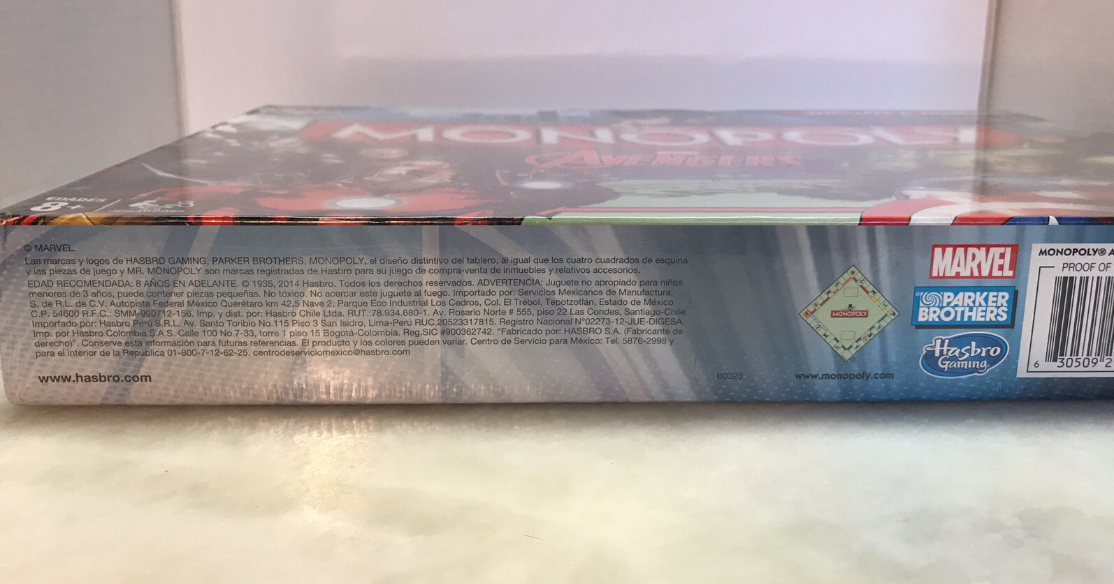 NOS 2014Hasbro Marvel Avengers Monopoly Game SPANISH Version Out of Print SEALED