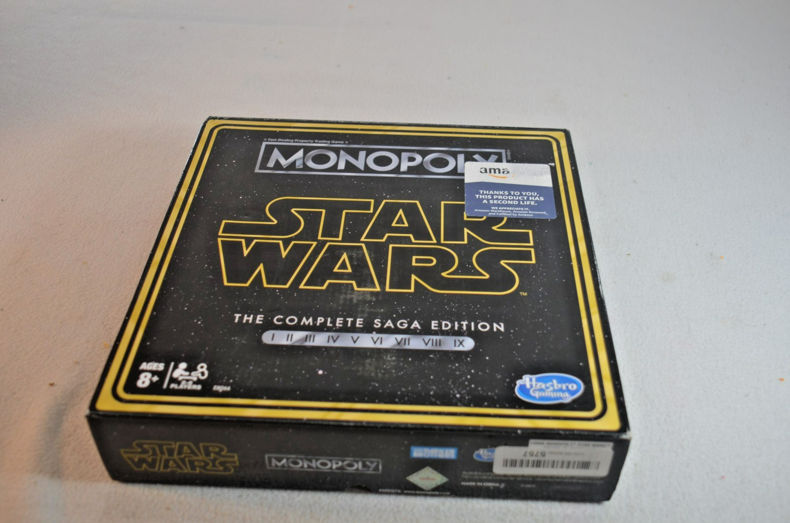 Monopoly Star Wars Board Game Saga Edition Ages 8-Up Complete