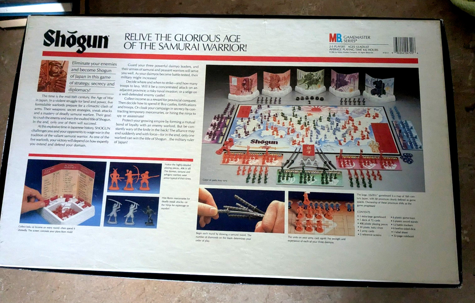 Milton Bradley SHOGUN Board Game Gamemaster Series 1986 FAST SHIPPING