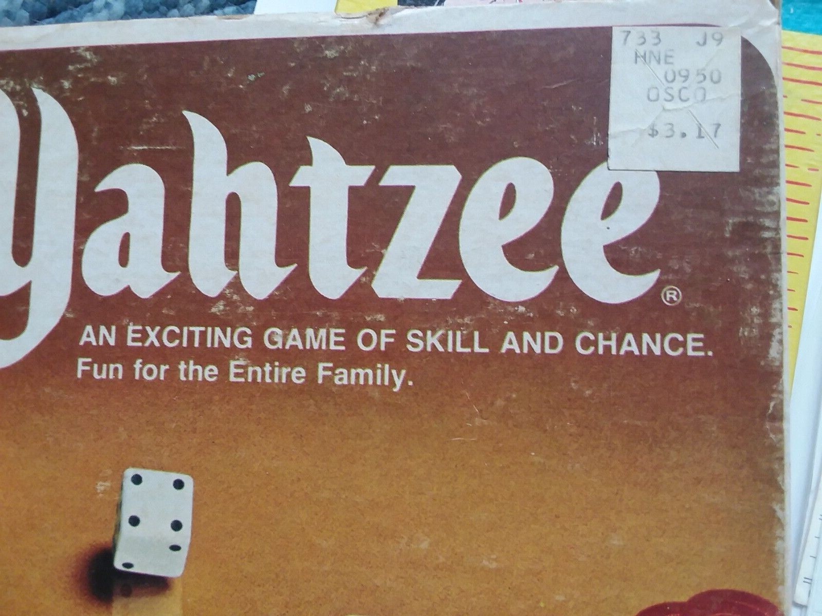 Vintage YAHTZEE Replacement Lot + Extras Cards Dice Bingo Kismet Chips Fishing  