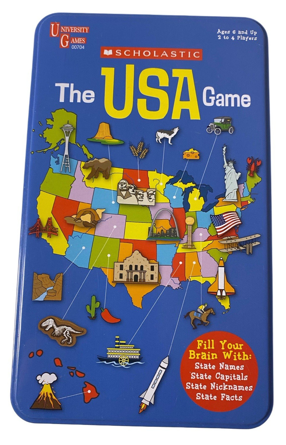 Scholastic USA Geography Card Game Educational Fun for Family and Travel