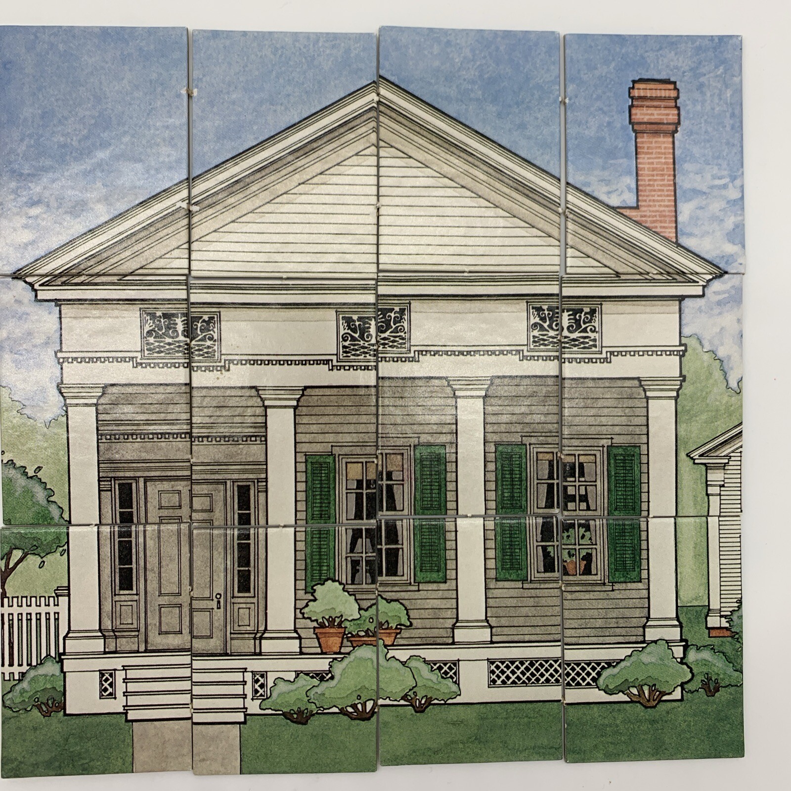 Aristoplay Good Old Houses Puzzle Game Historic American Architecture Styles VTG