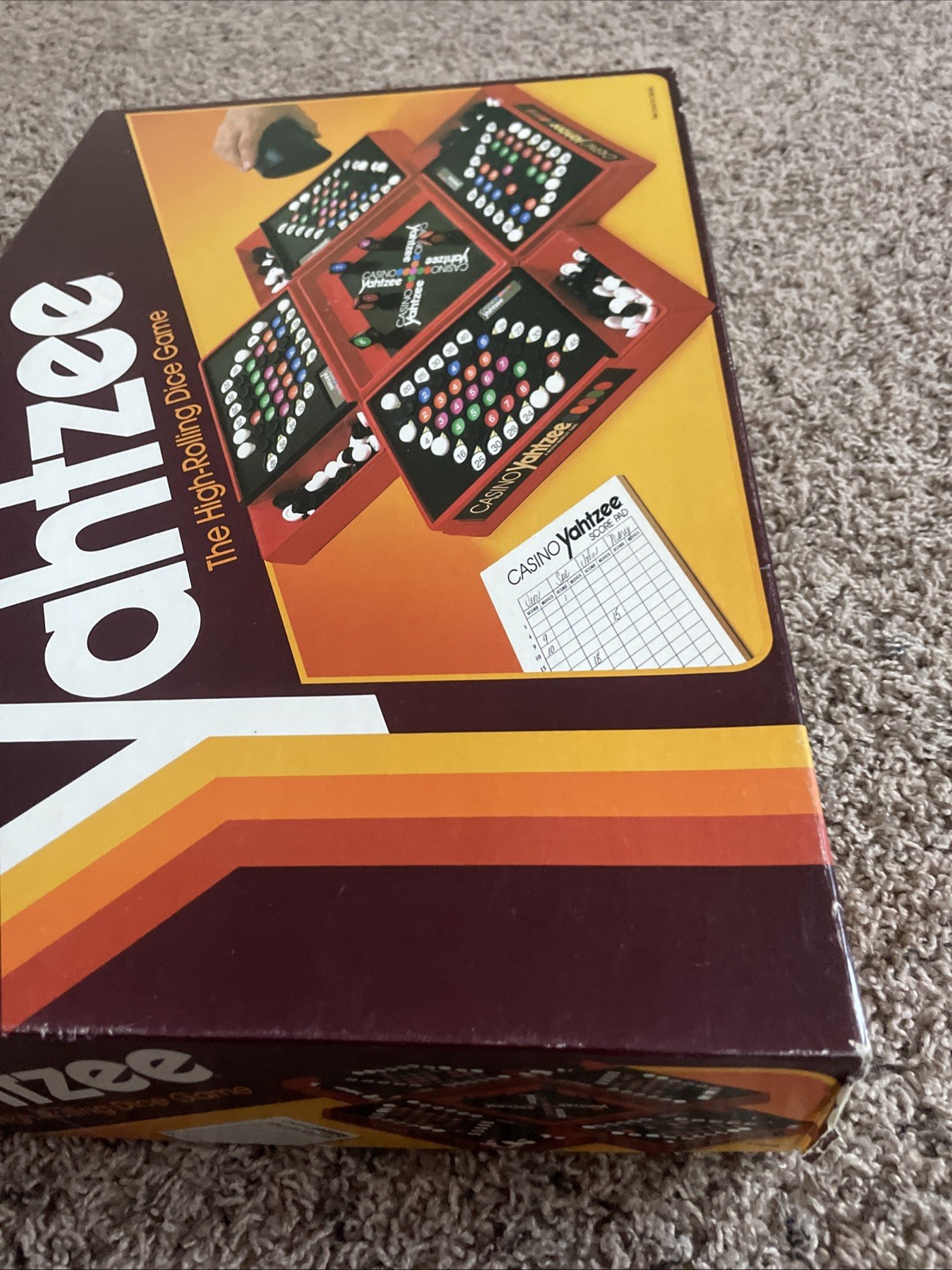 Vintage 1986 Casino Yahtzee Game by Milton Bradley 100% COMPLETE Nice!