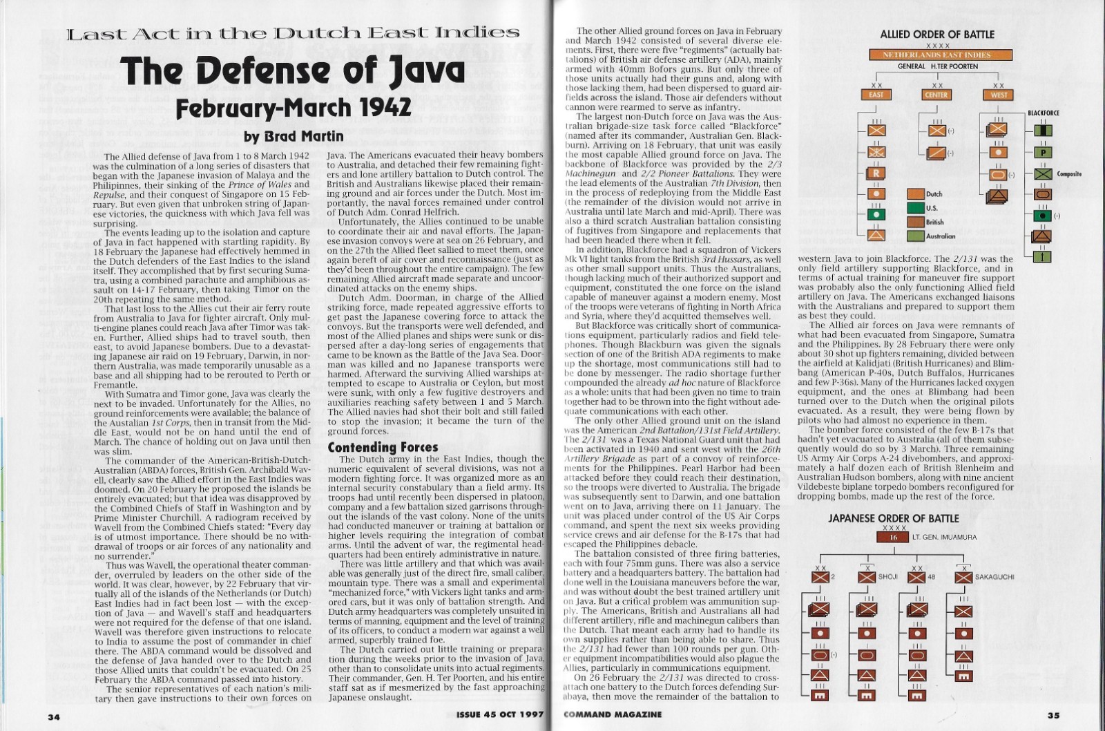 Command Magazine #45 2 Games; Operation Sea Lion & Yarmuk Holy Land 636AD Unpun