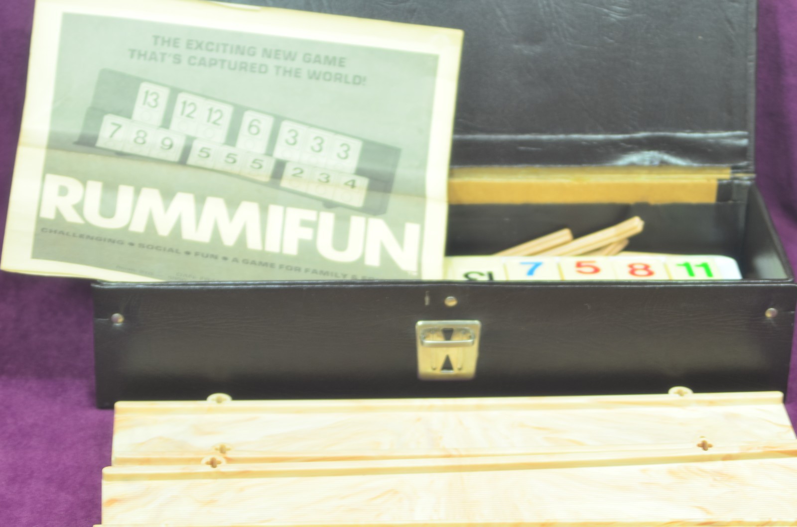 RARE RUMMIFUN Vintage Family Game by Dan Frank & Co in Carrying Case