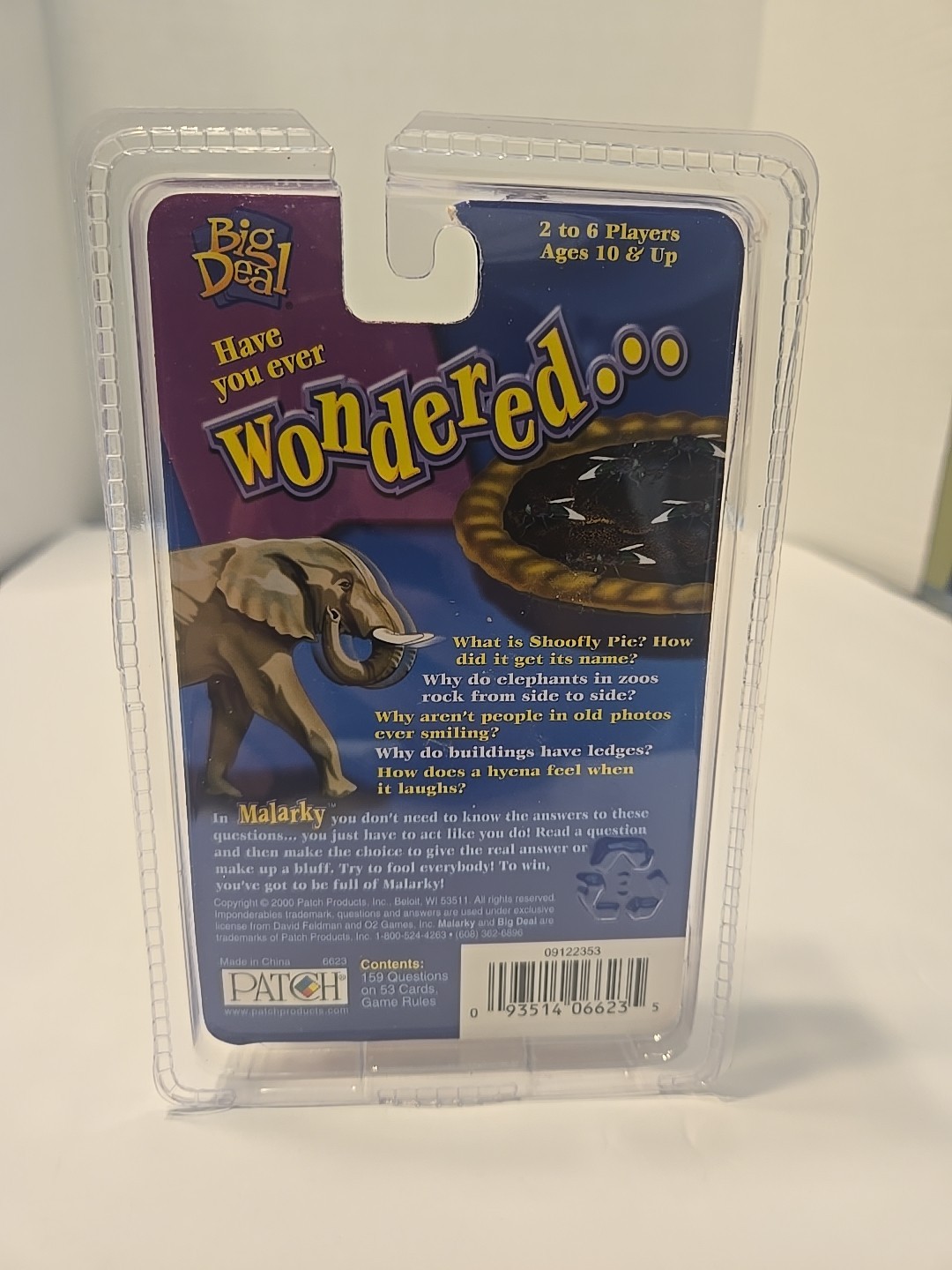 Malarky Card Game New Sealed 2 To 4 Players Patch Products 2000 Edition BIG DEAL