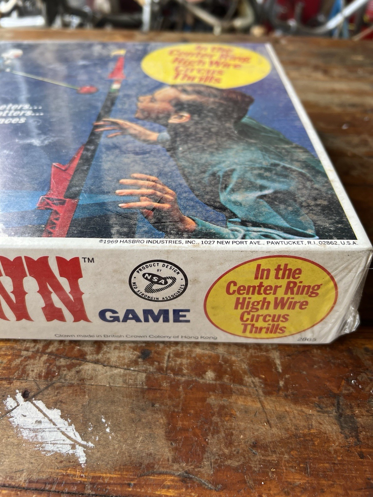 NOS New in Box Hasbro Balancing Clown Game 1969 High Wire Action Vintage