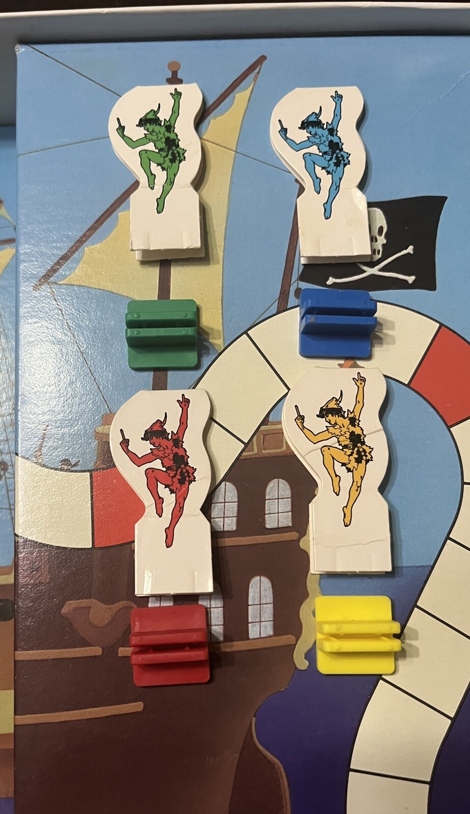 1990 University Games the Peter Pan Board Game Complete See Description