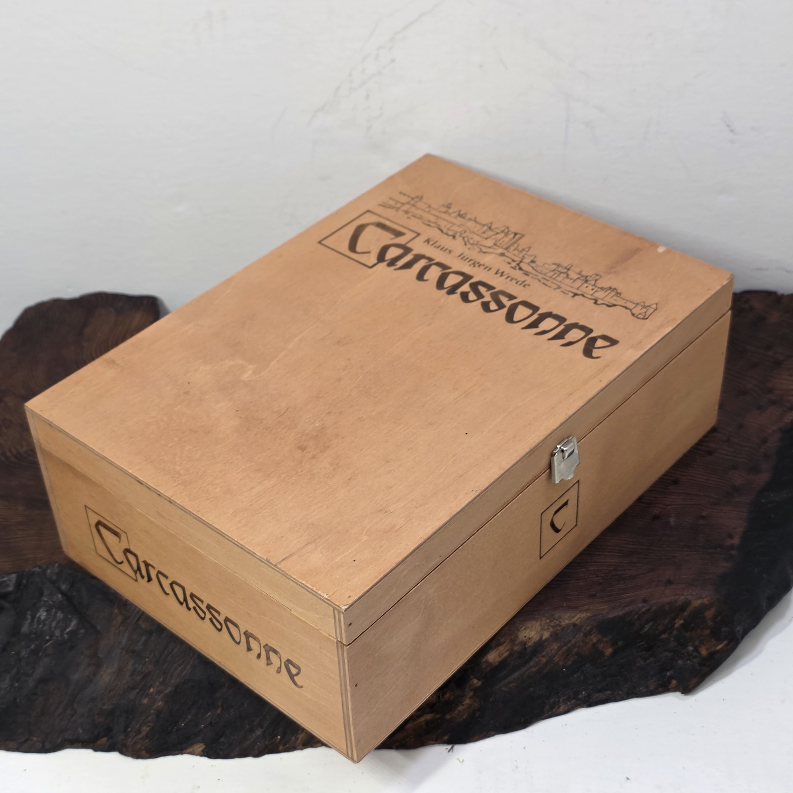 Carcassonne The City Klaus-Jurgen Wrede Complete Wooden Collector Edition Board