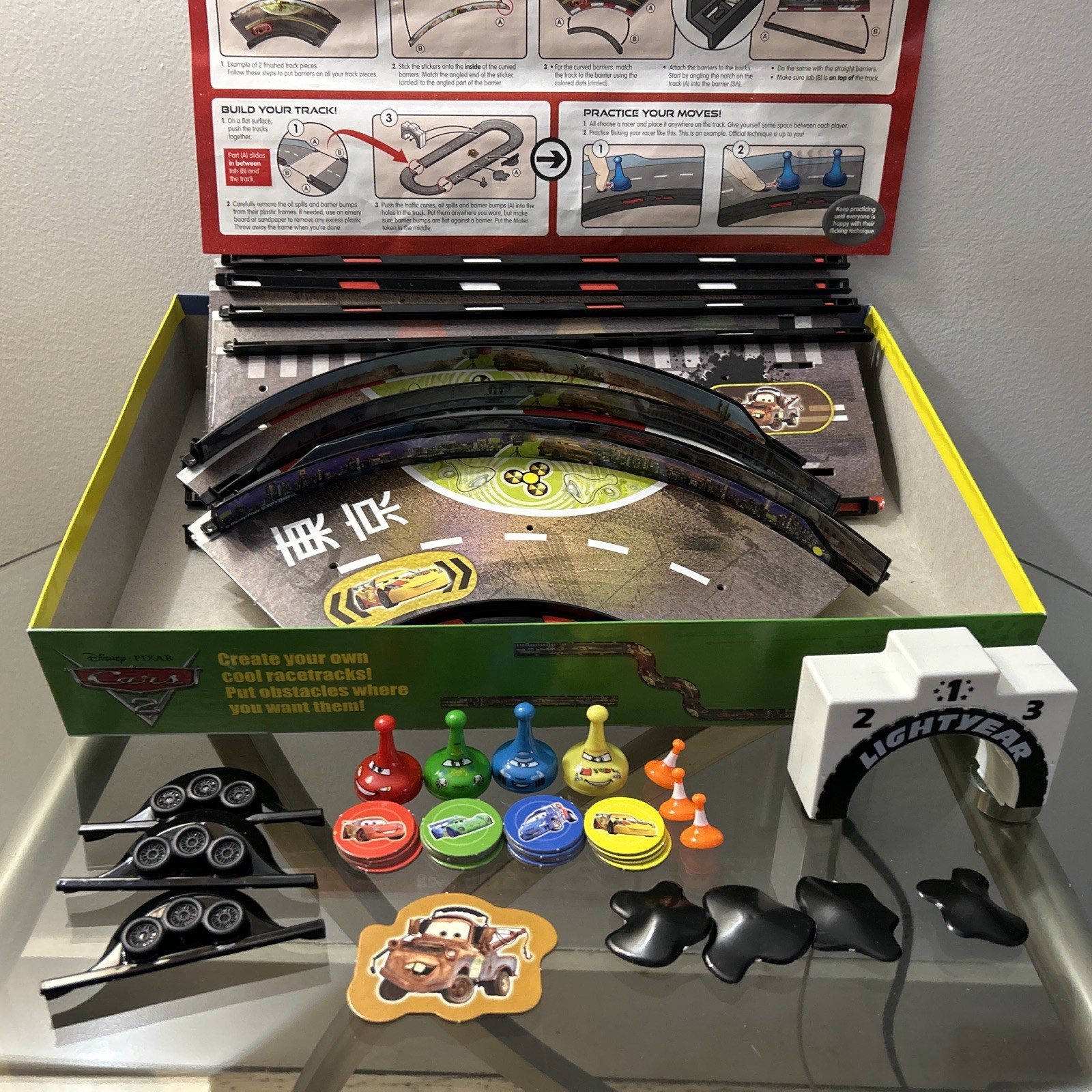 SORRY SLIDERS Disney Pixar CARS 2 Edition Game 2011 Hasbro COMPLETE