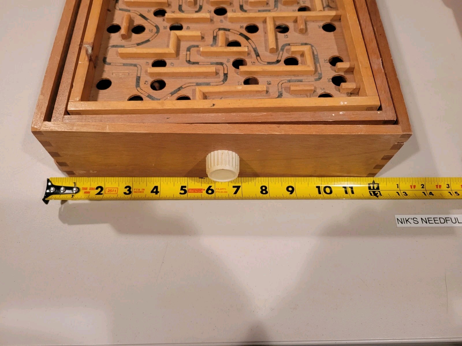 Vintage Labyrinth Used Loose Maze Marble Balance Game Lot Of 2 Large & Small Set