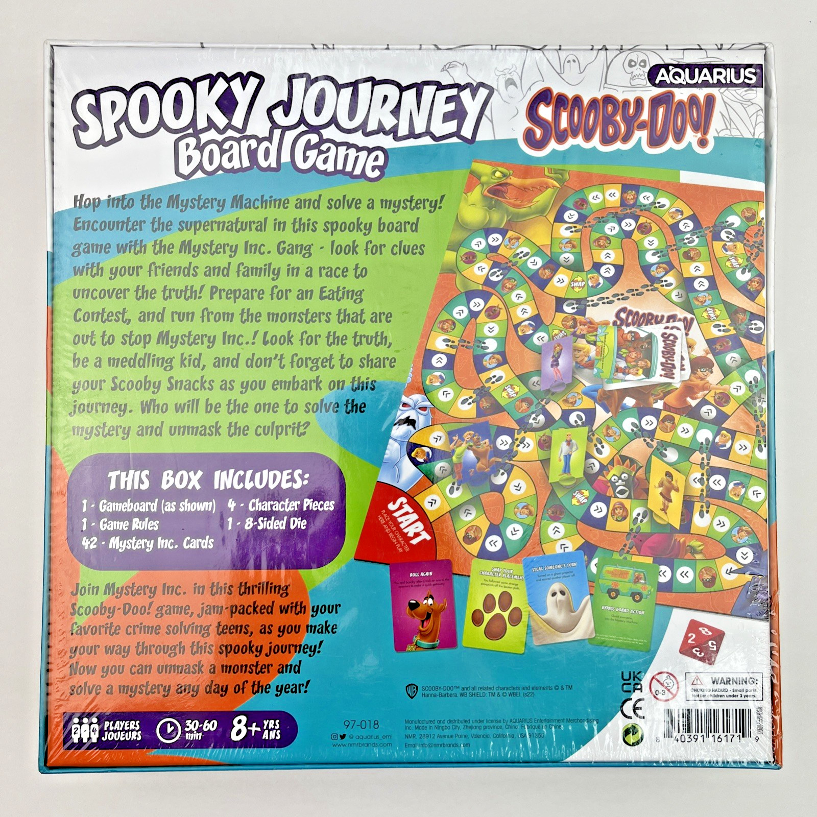 Scooby Doo! Spooky Journey Board Game 2022 Ages 8+ AQUARIUS – NEW in BOX Sealed