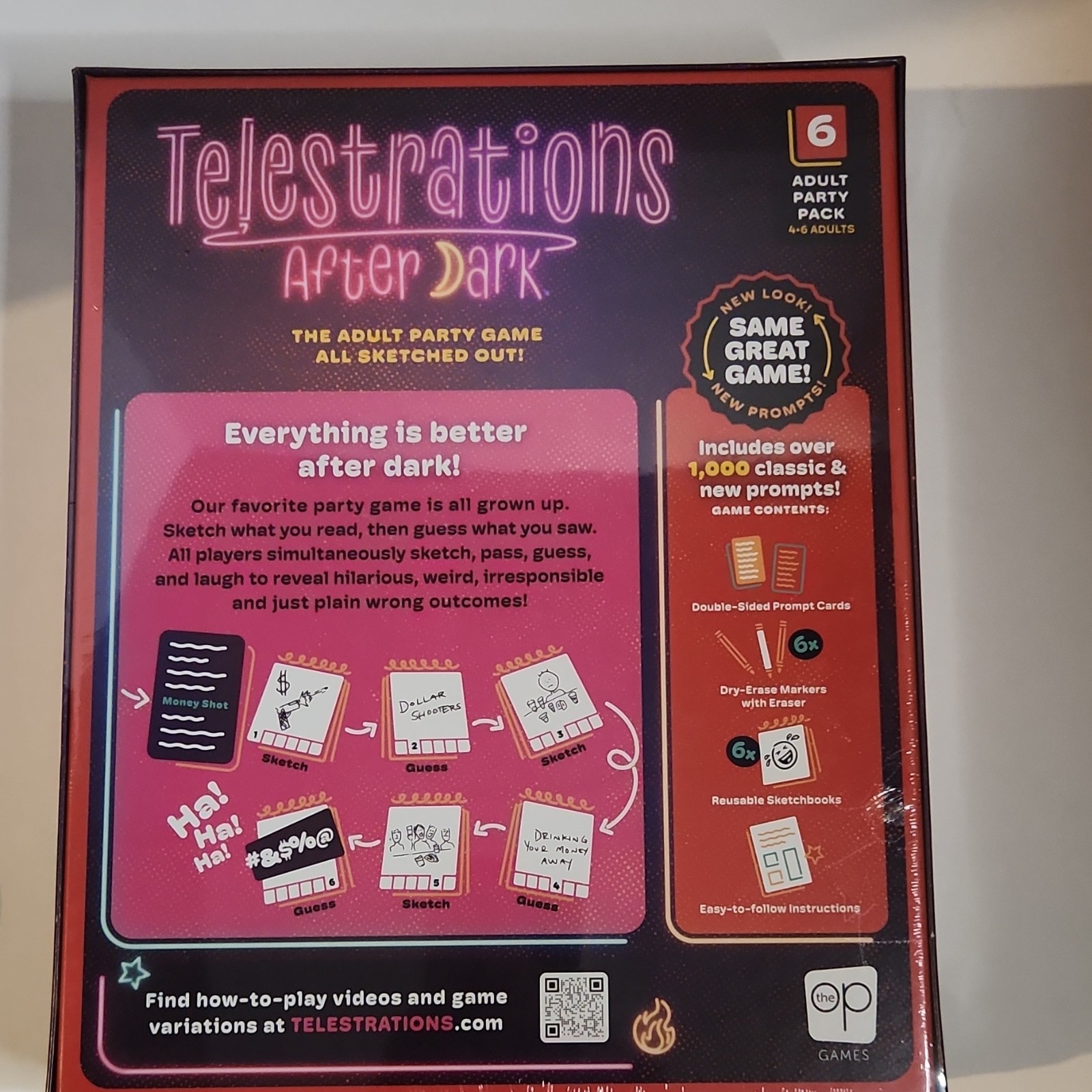 The OP Games Telestrations After Dark Adult Party Game