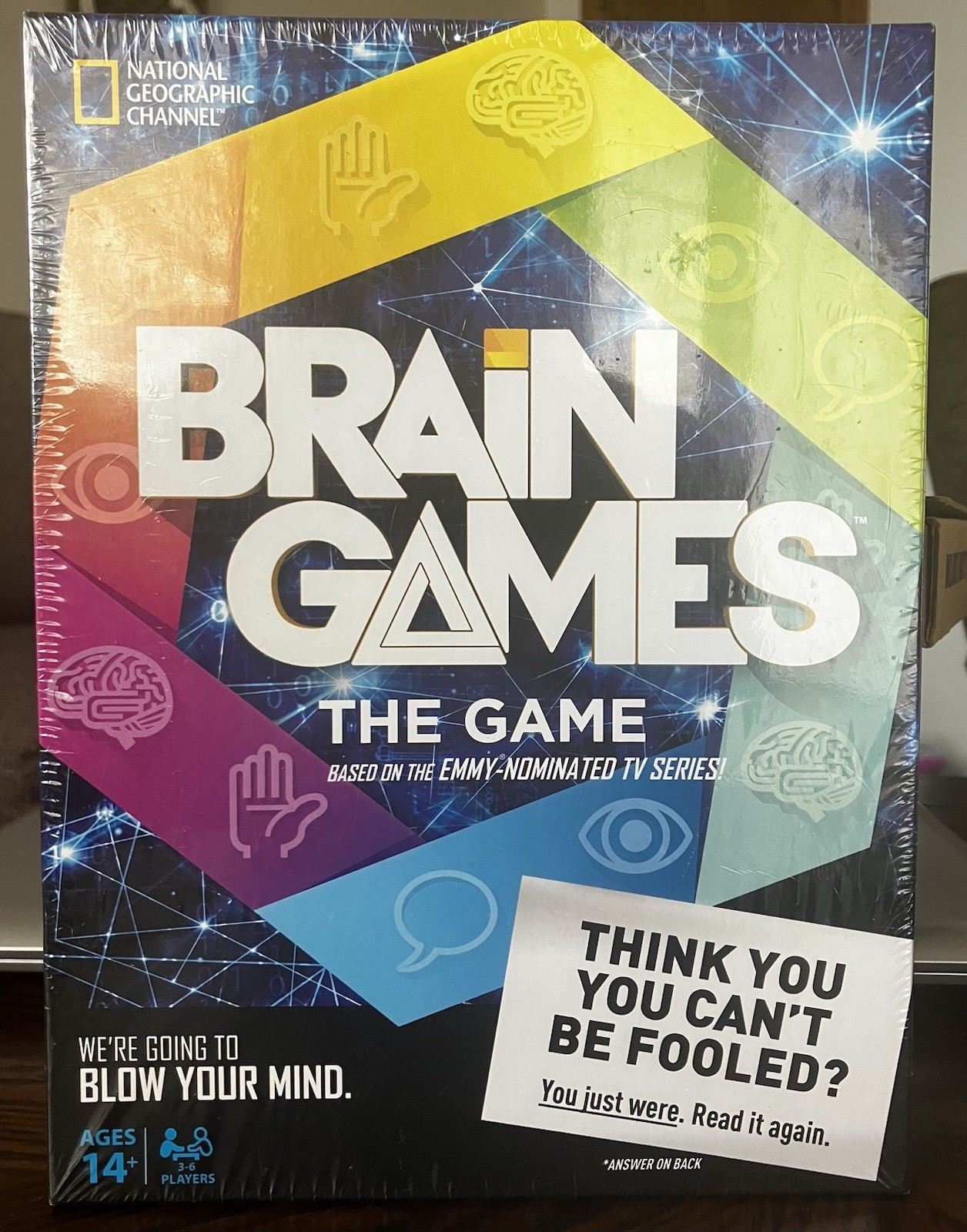 National Geographic Brain Games – TV Show Board Game – Brand New Wrapped Box.