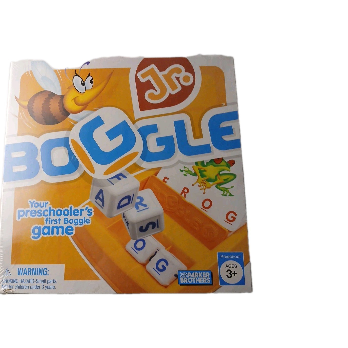 Boggle Jr. Board Game By Parker Brothers Hasbro Preschool Ages 3-6 New 1998