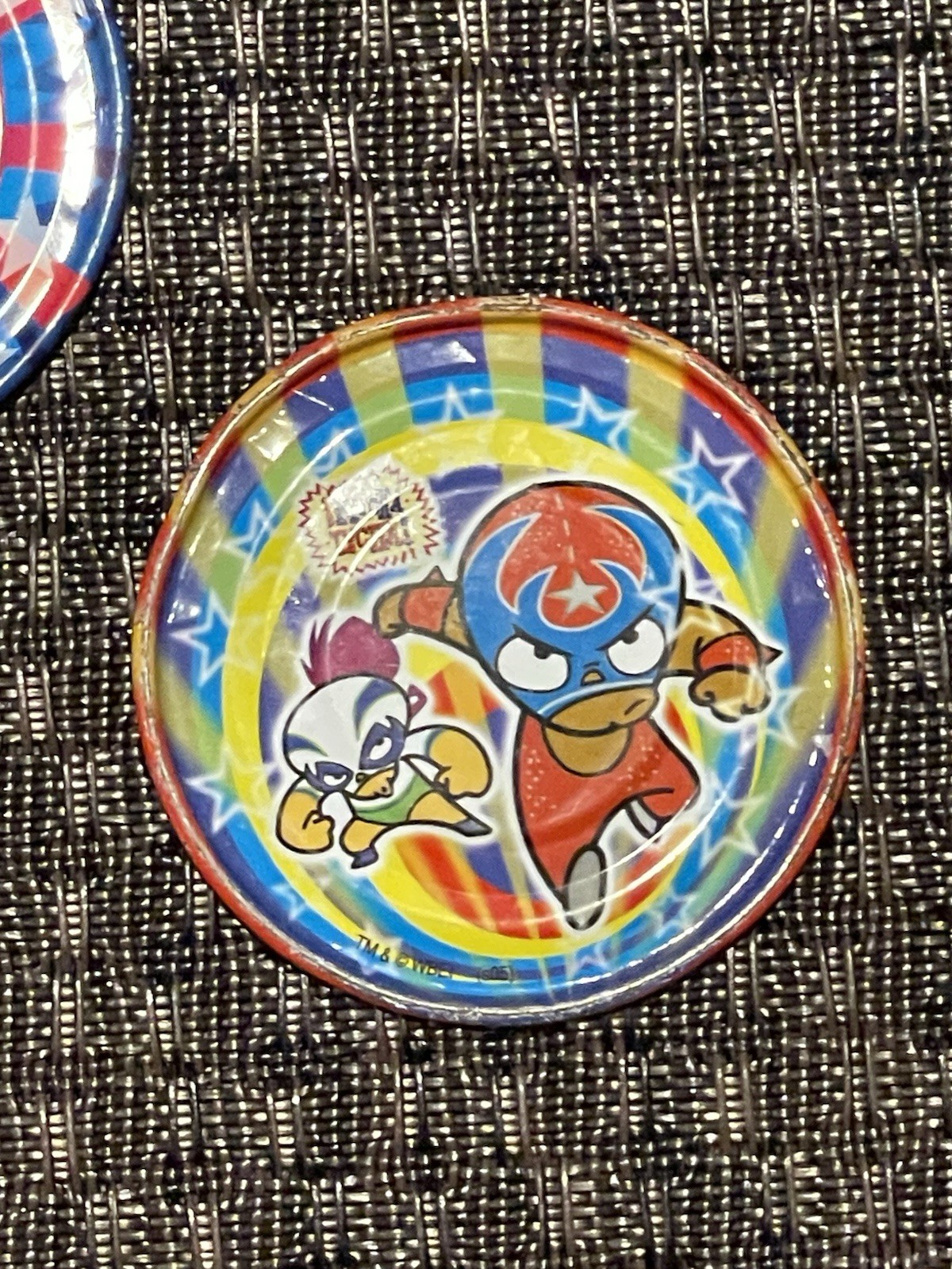 Lot Of 5 Rare Mega Tazos Pogs Mexico ¡MUCHA LUCHA! BIGER SIZE Metal