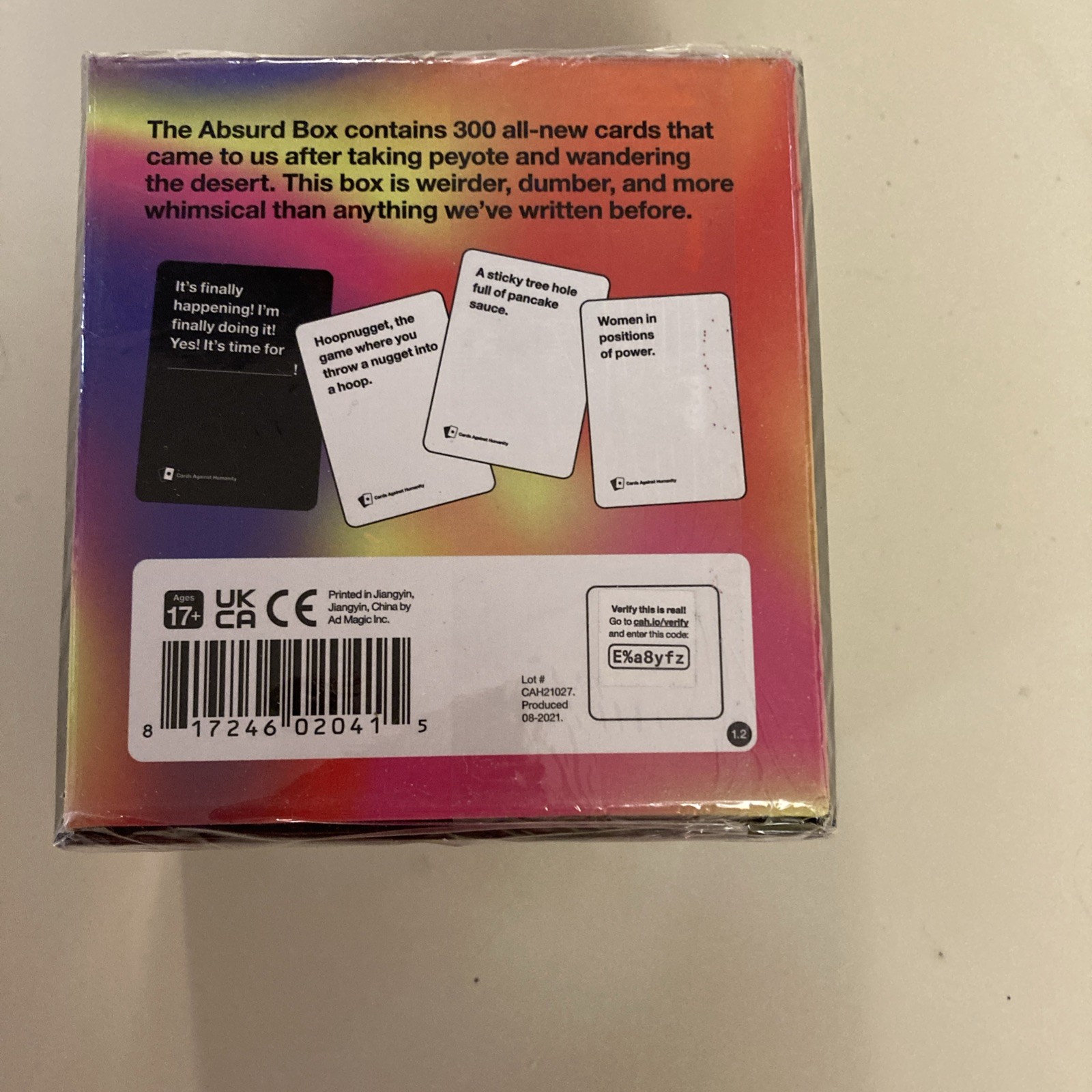 Cards Against Humanity Absurd Box Expansion Cards for the Game NEW & SEALED