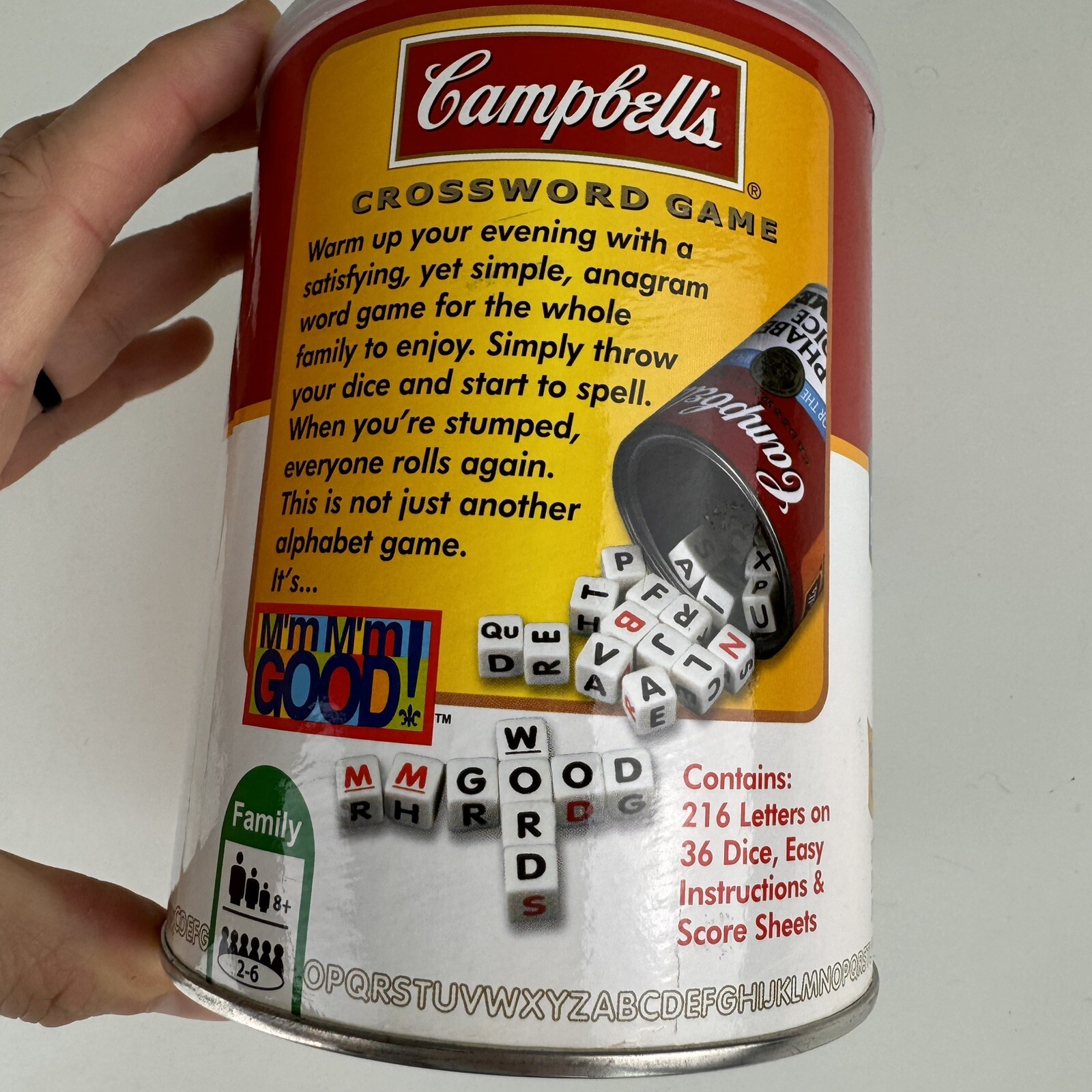 Campbell’s Crossword Alphabet Dice Game By TDC Games – Soup Can