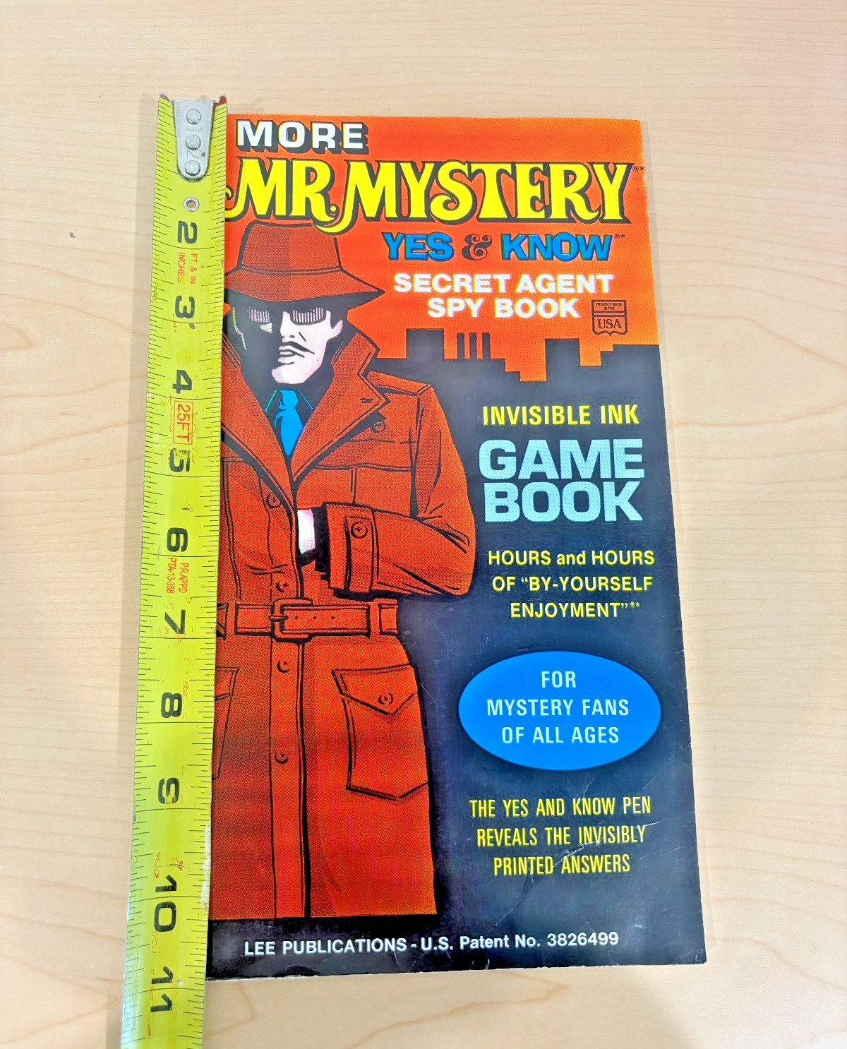 Vintage MR MYSTERY Yes & Know Secret Agent Invisible Ink Game Book Spy Kids