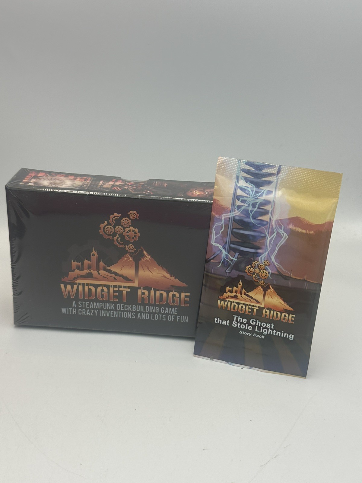 Widget Ridge Steampunk DeckBuilding Game + Ghost That Stole Lightning Story Pack